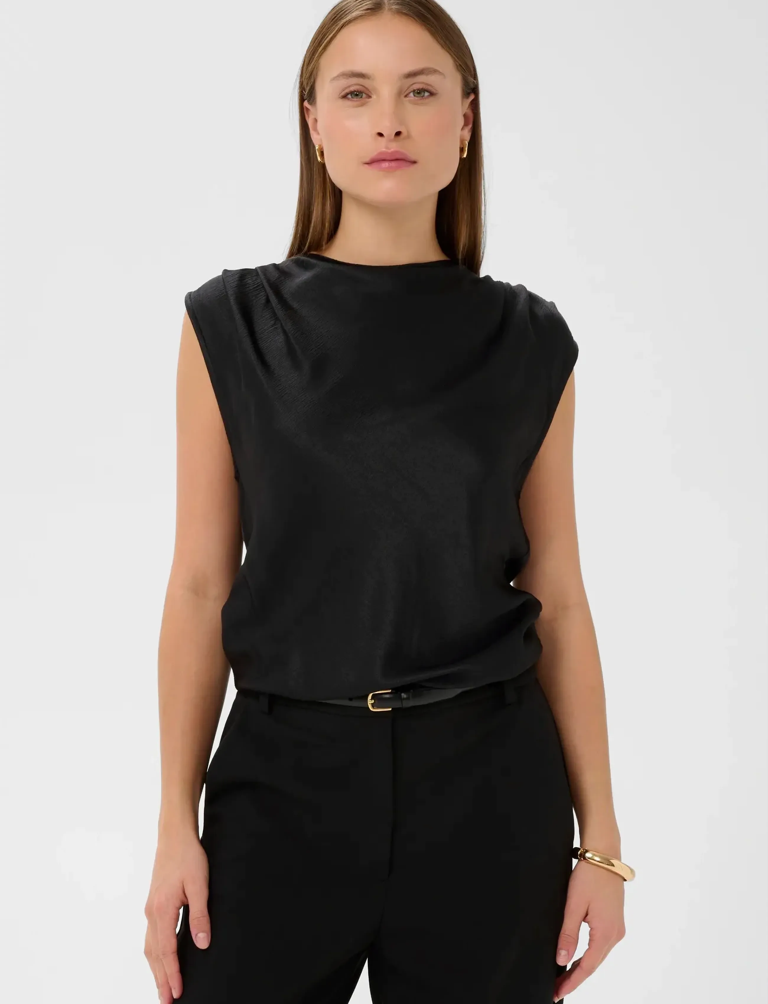 Soaked in Luxury SLMirabella Top - Ärmlösa blusar - BLACK / black