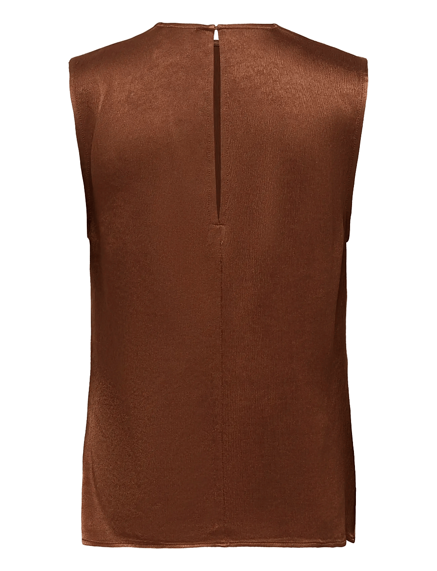 Soaked - SLMirabella Top - Ærmeløse bluser - cappuccino - 2