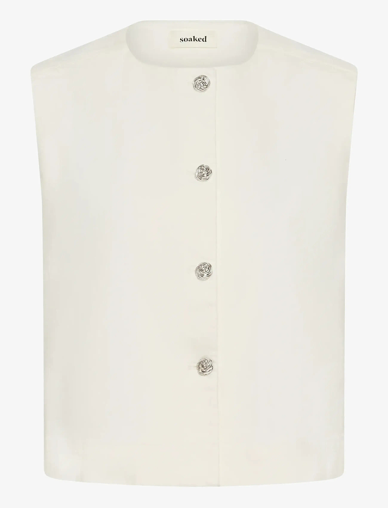 Soaked in Luxury - SLRina Waistcoat - knitted vests - whitecap gray - 1