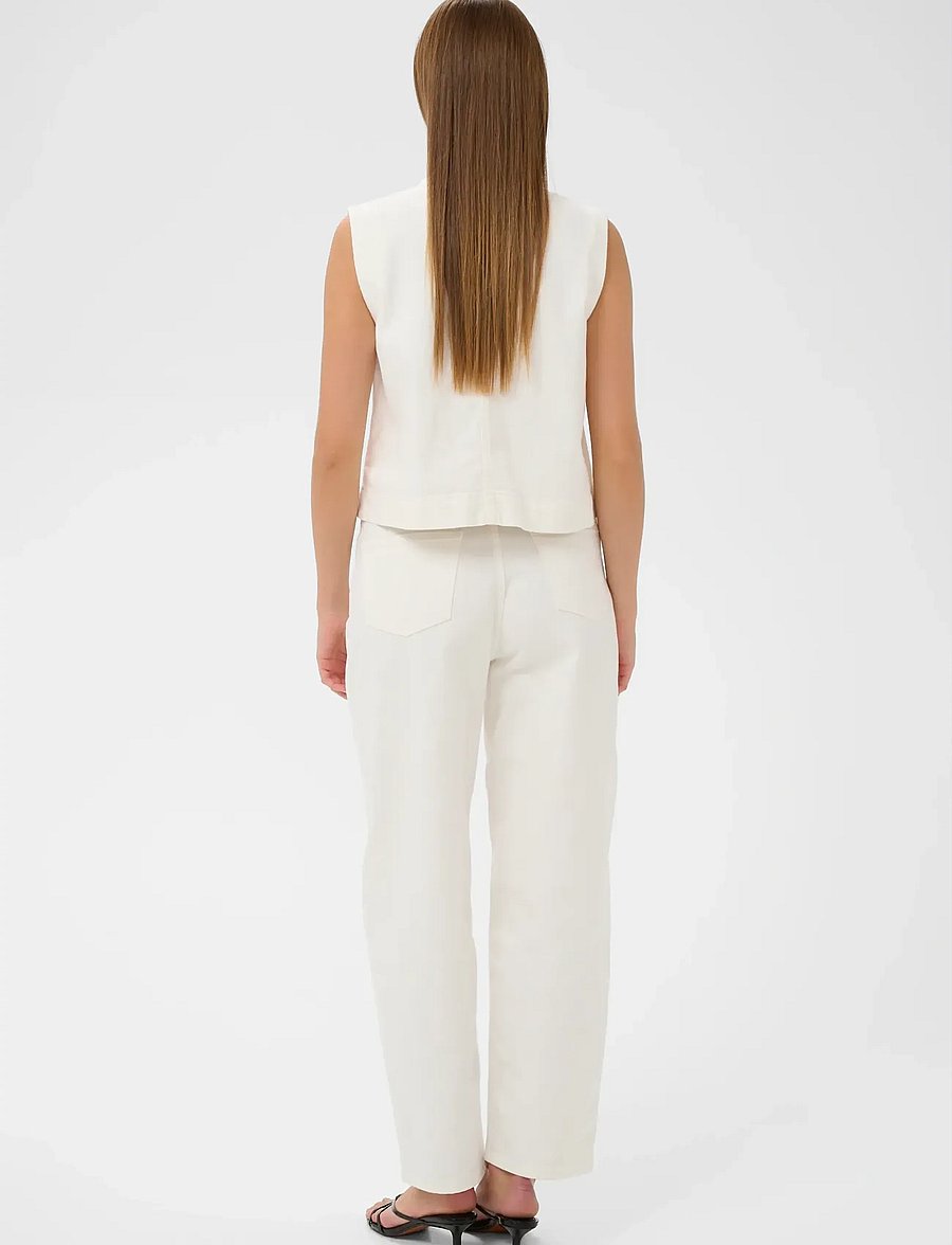 Soaked - SLRina Waistcoat - stickade västar - whitecap gray - 4