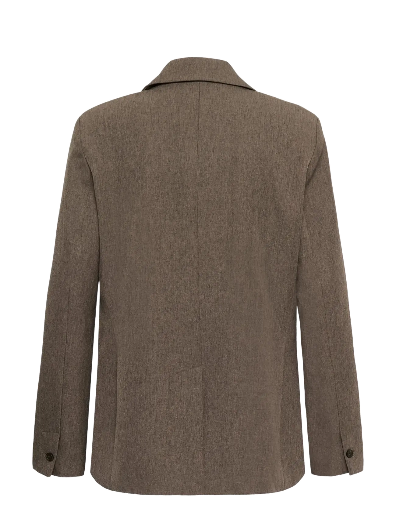 Soaked - SLLilu Corinne Short Blazer - enkeltradede blazere - walnut melange - 2