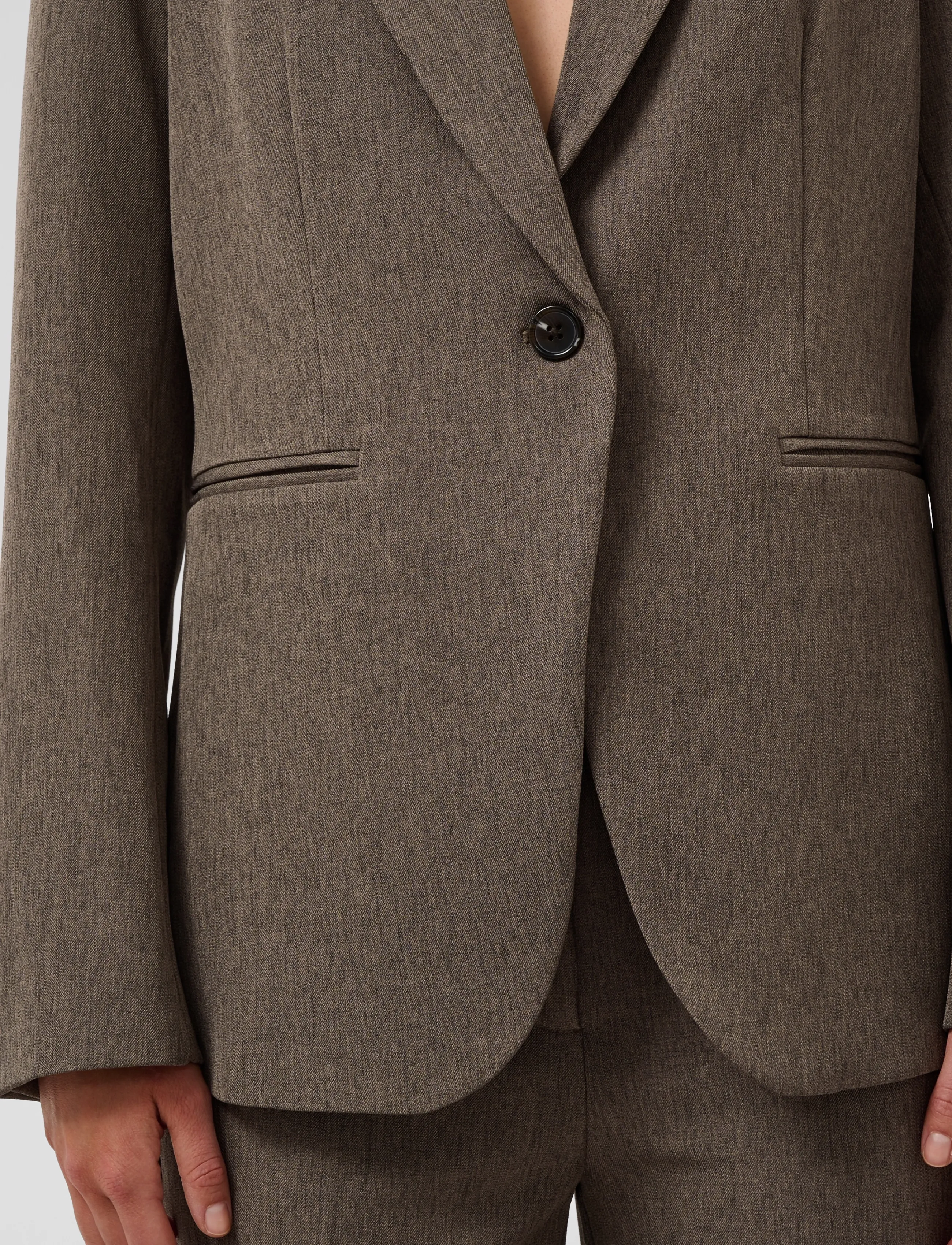 Soaked - SLLilu Corinne Short Blazer - walnut melange - 5