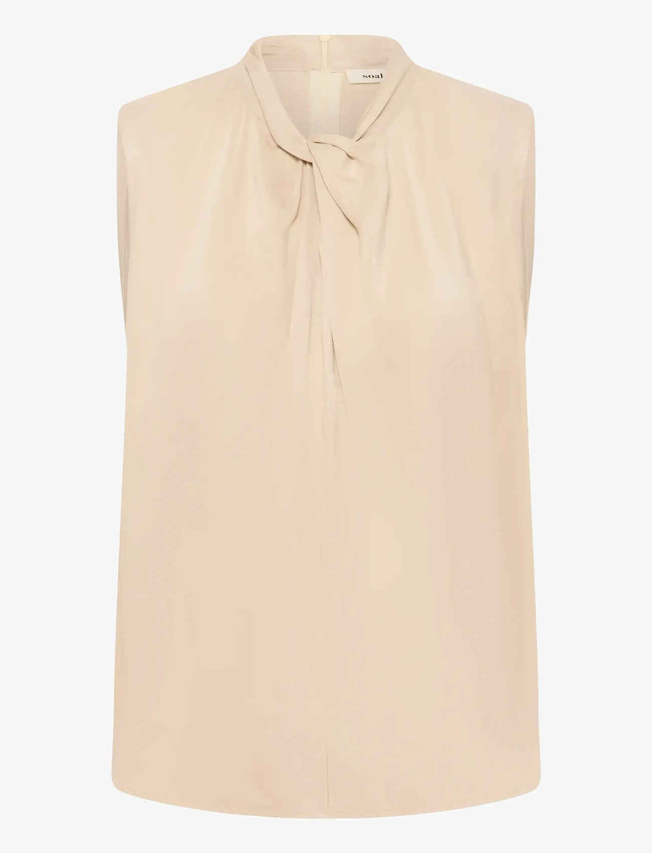 Soaked in Luxury - SLNadeya Miria Top - sleeveless blouses - oatmeal - 1