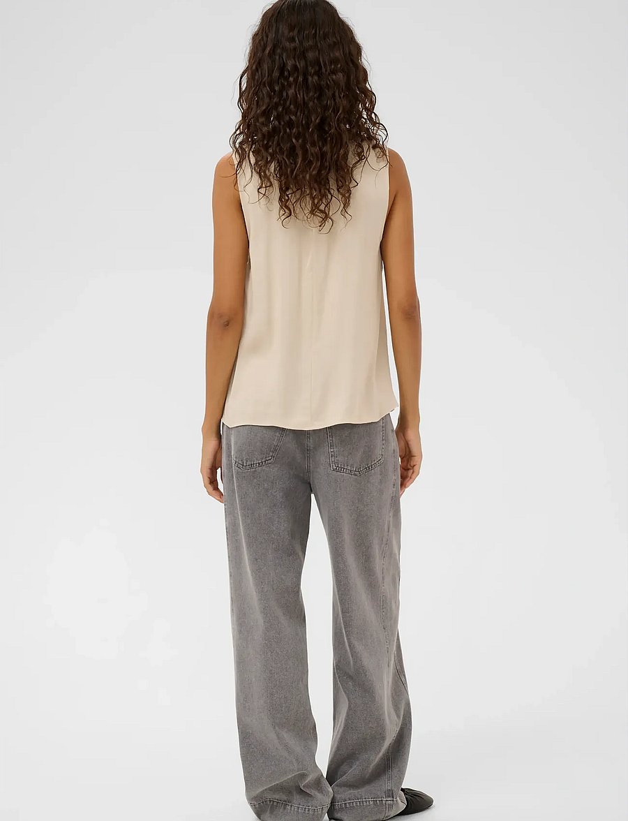 Soaked - SLNadeya Miria Top - hihattomat puserot - oatmeal - 4