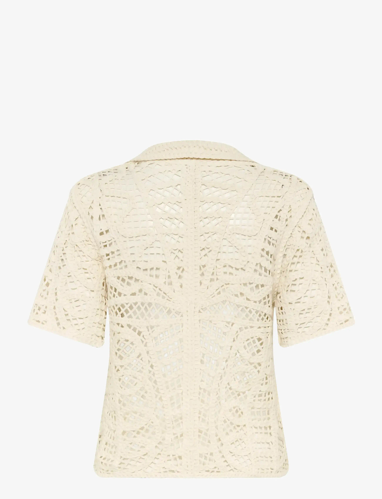 Soaked - SLAnamy Polo Blouse - kortärmade blusar - turtledove - 2