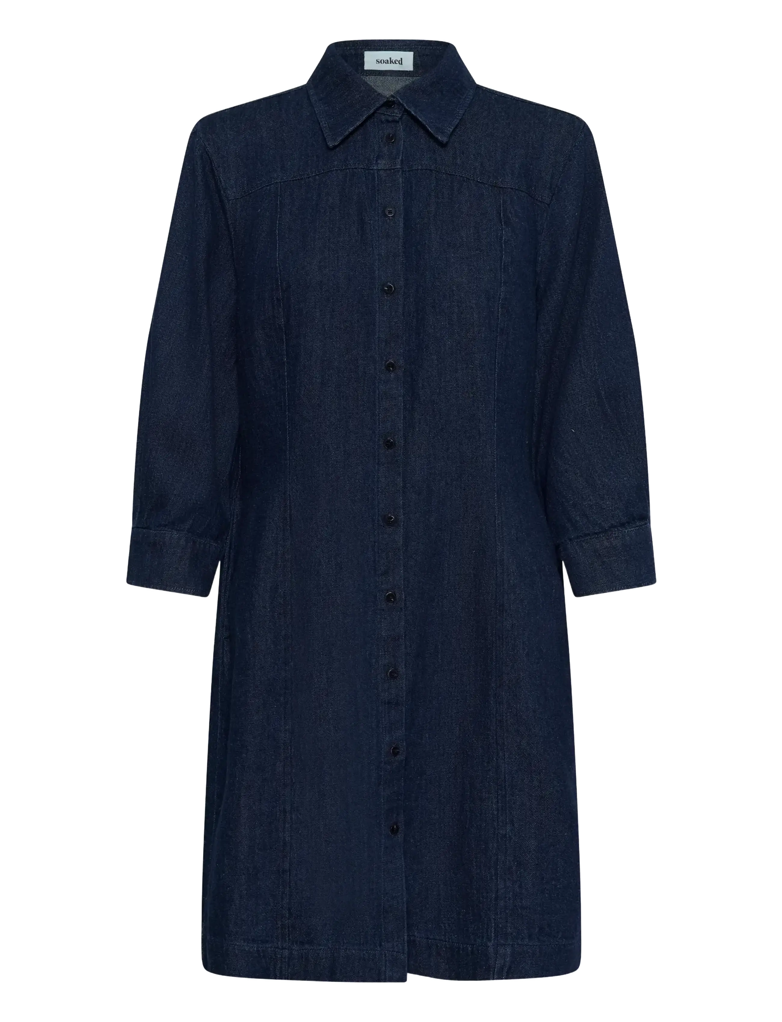SLChaman Short Dress - DARK BLUE DENIM