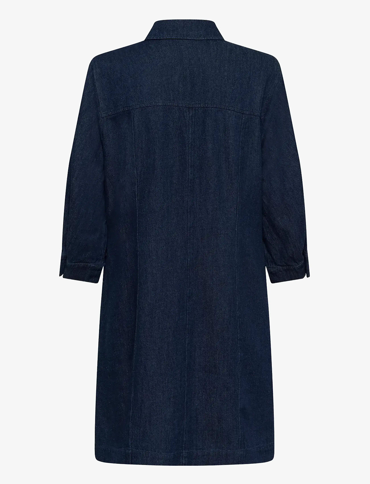 Soaked in Luxury - SLChaman Short Dress - skjortekjoler - dark blue denim - 2
