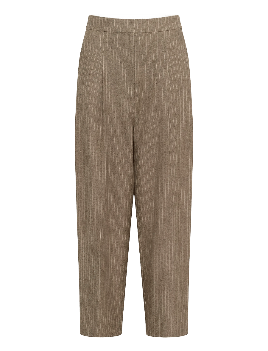 Soaked - SLGinevra Pants - barrel trousers - cappucino pin stripe - 1