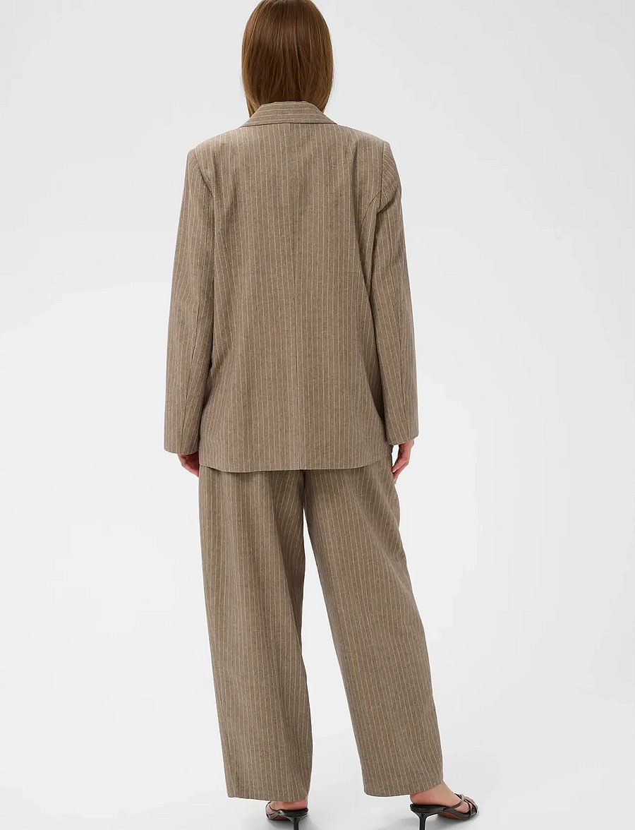 Soaked - SLGinevra Pants - barrel trousers - cappucino pin stripe - 4