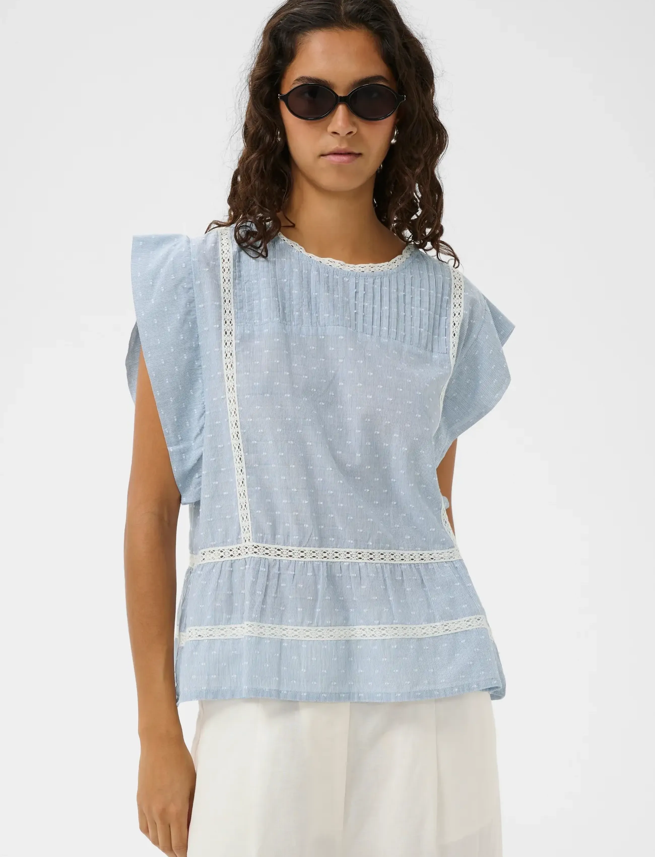 Soaked Slaster Top, S, Blue, Bluser > Kortærmede, Dame