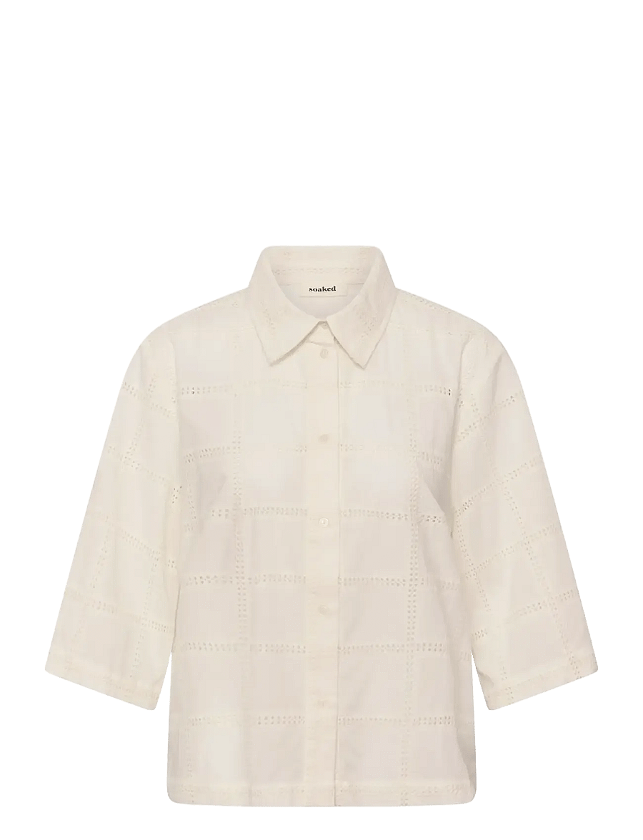Soaked - SLCarmelita Shirt - langärmlige hemden - broken white - 1