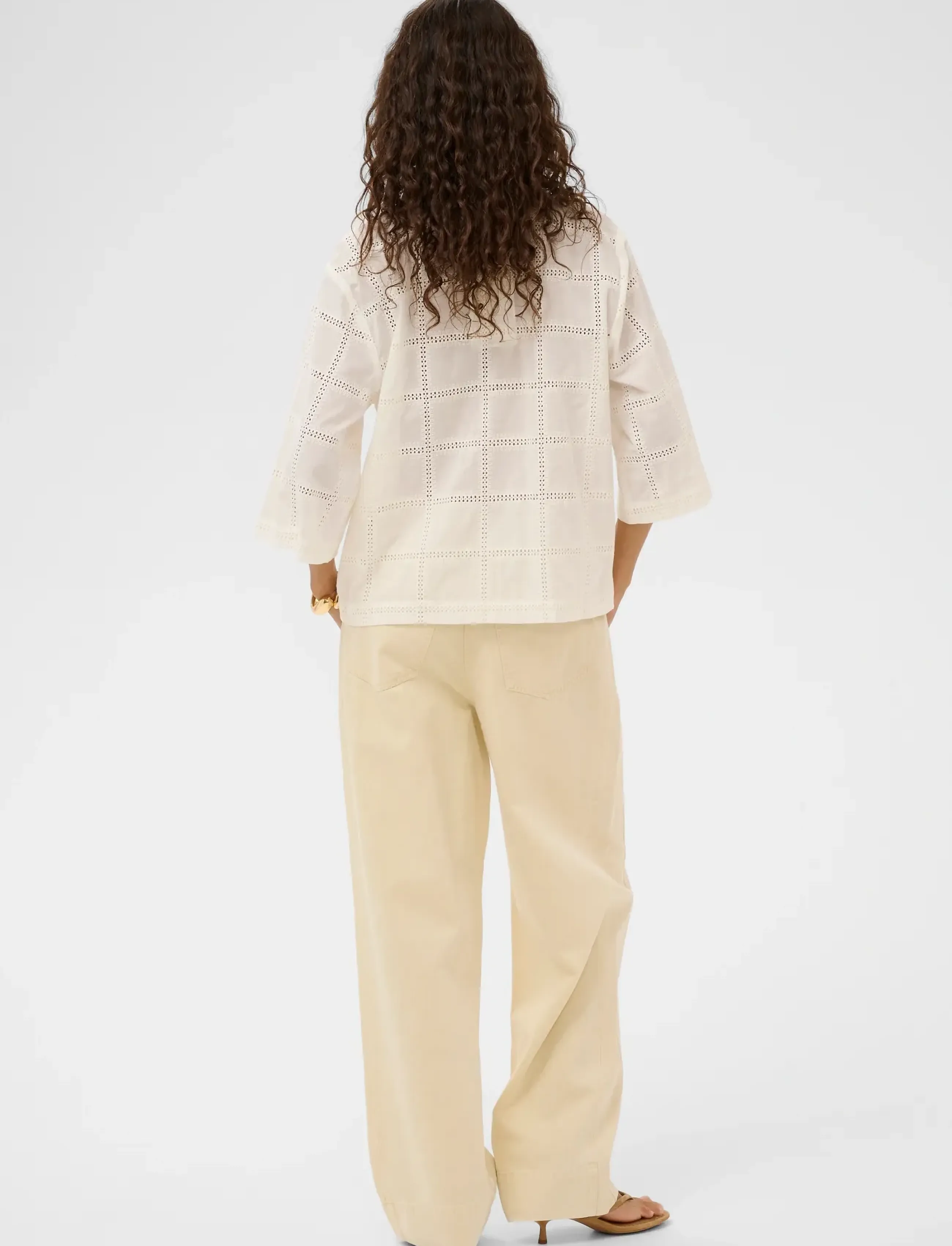 Soaked - SLCarmelita Shirt - langærmede skjorter - broken white - 4
