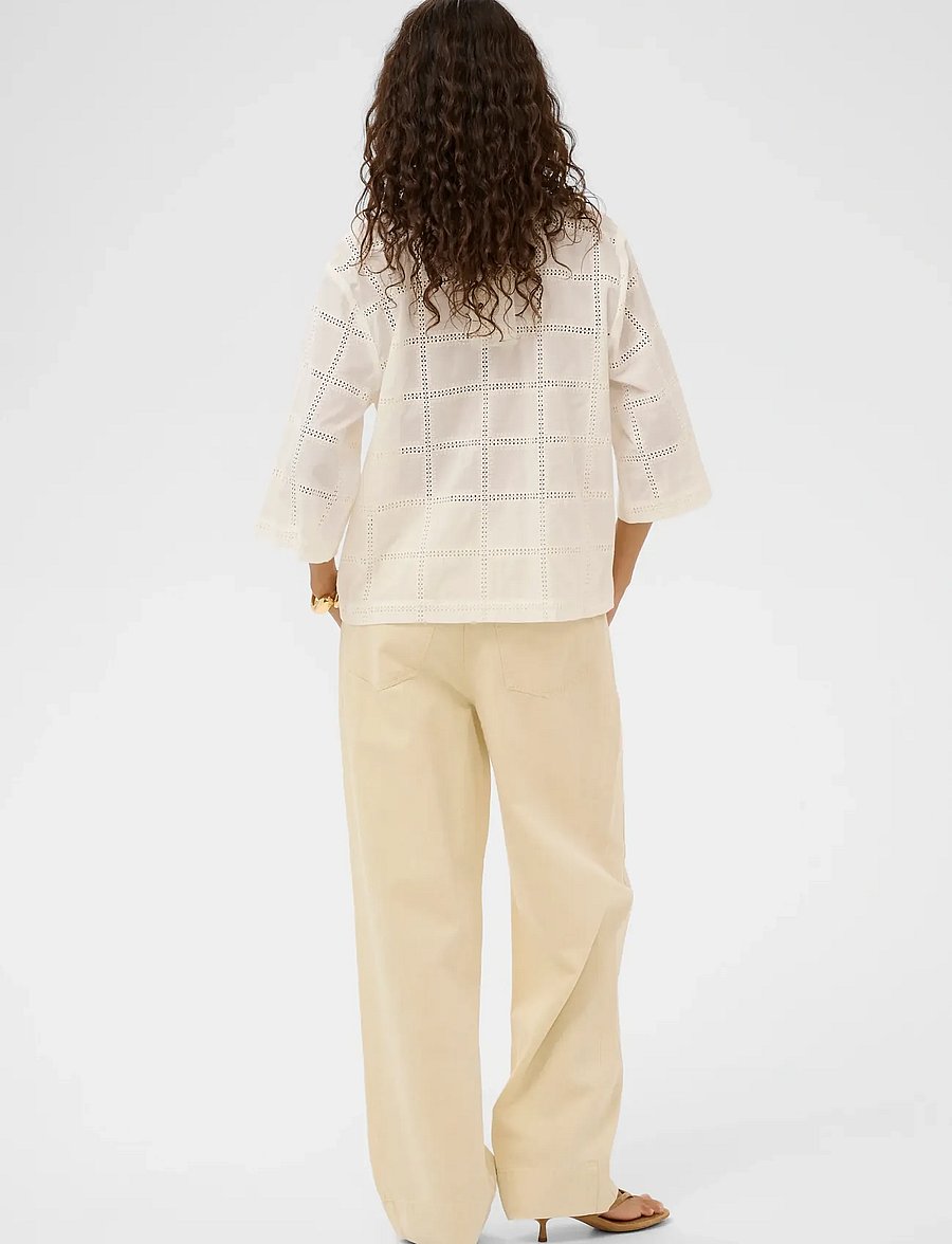 Soaked - SLCarmelita Shirt - langärmlige hemden - broken white - 4