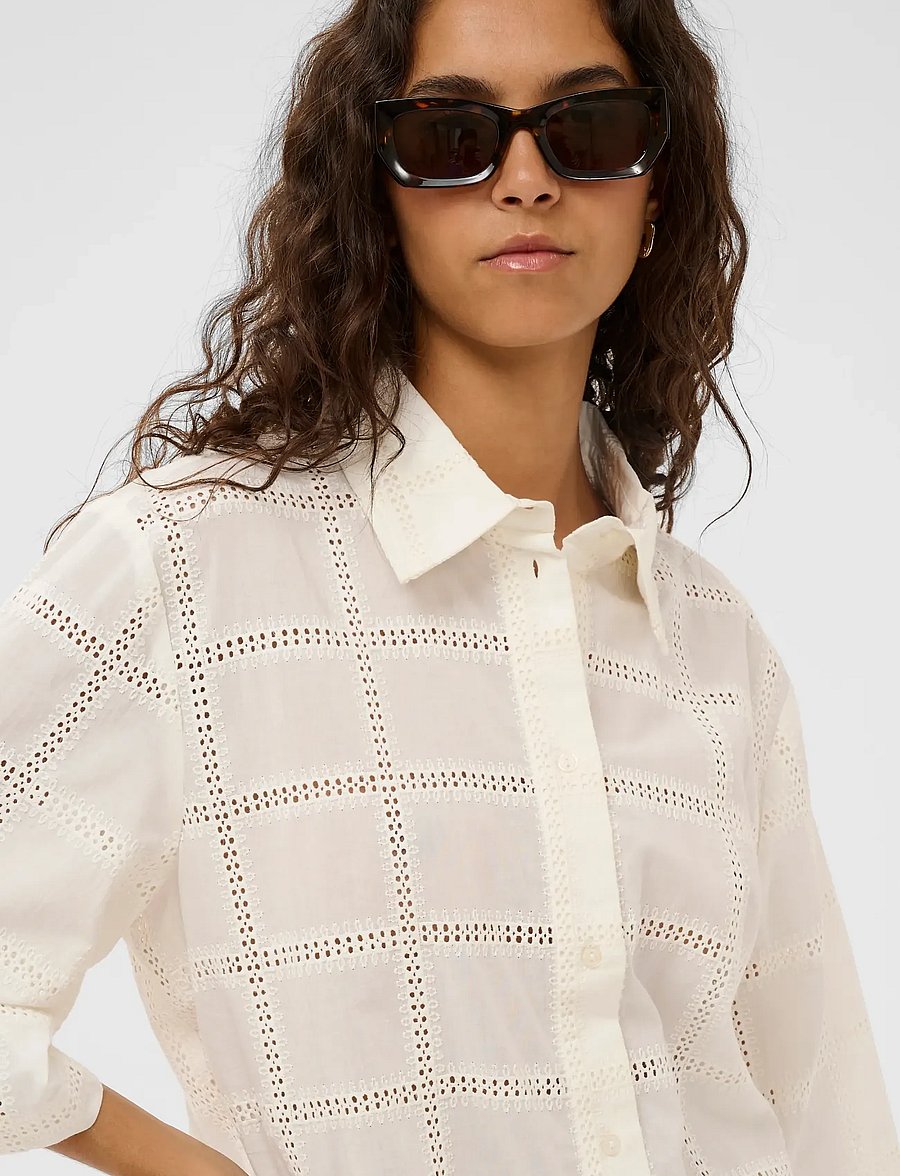 Soaked - SLCarmelita Shirt - langärmlige hemden - broken white - 5