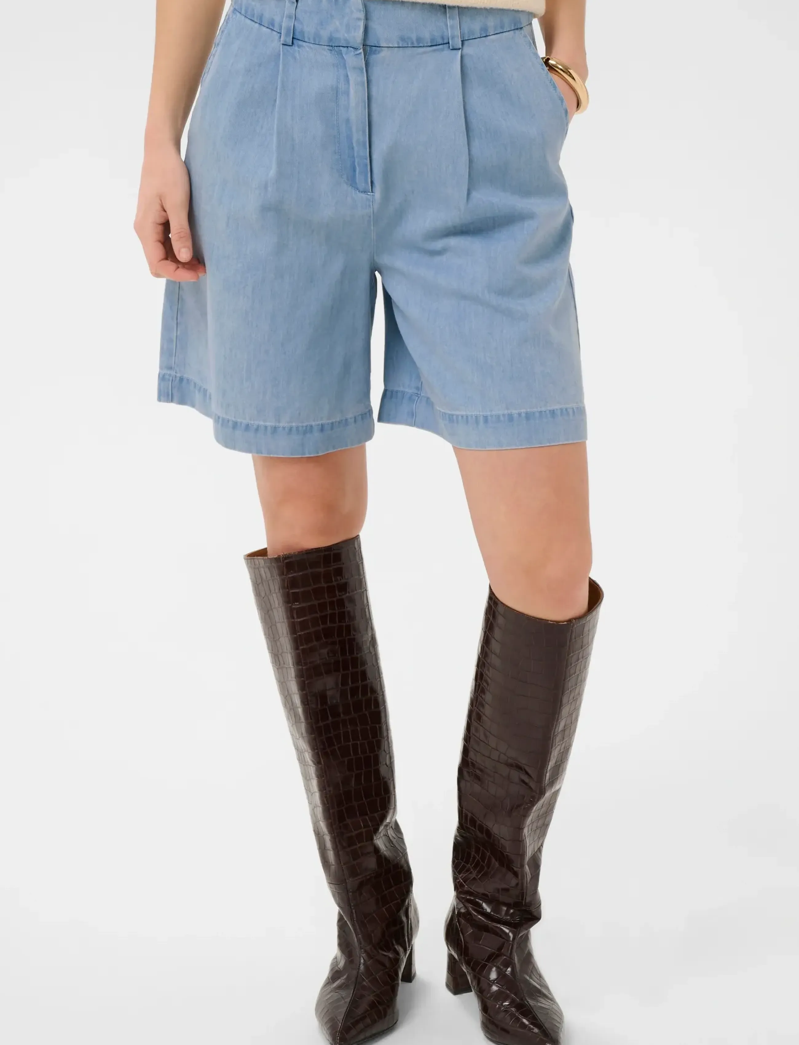 Soaked SLAdelita Shorts - Soaked in Luxury - LIGHT BLUE DENIM / blue