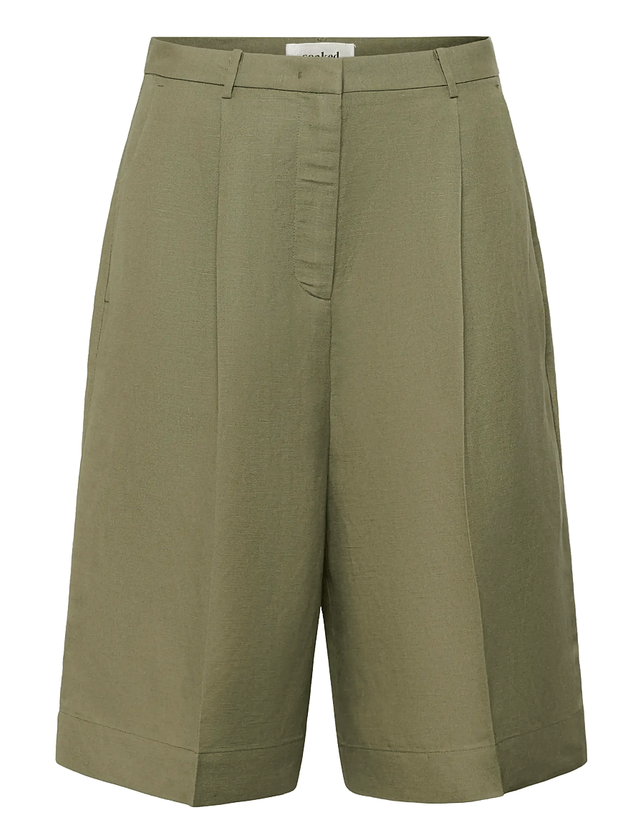 Soaked - SLRagna Malika Shorts - leinen-shorts - dusky green - 1