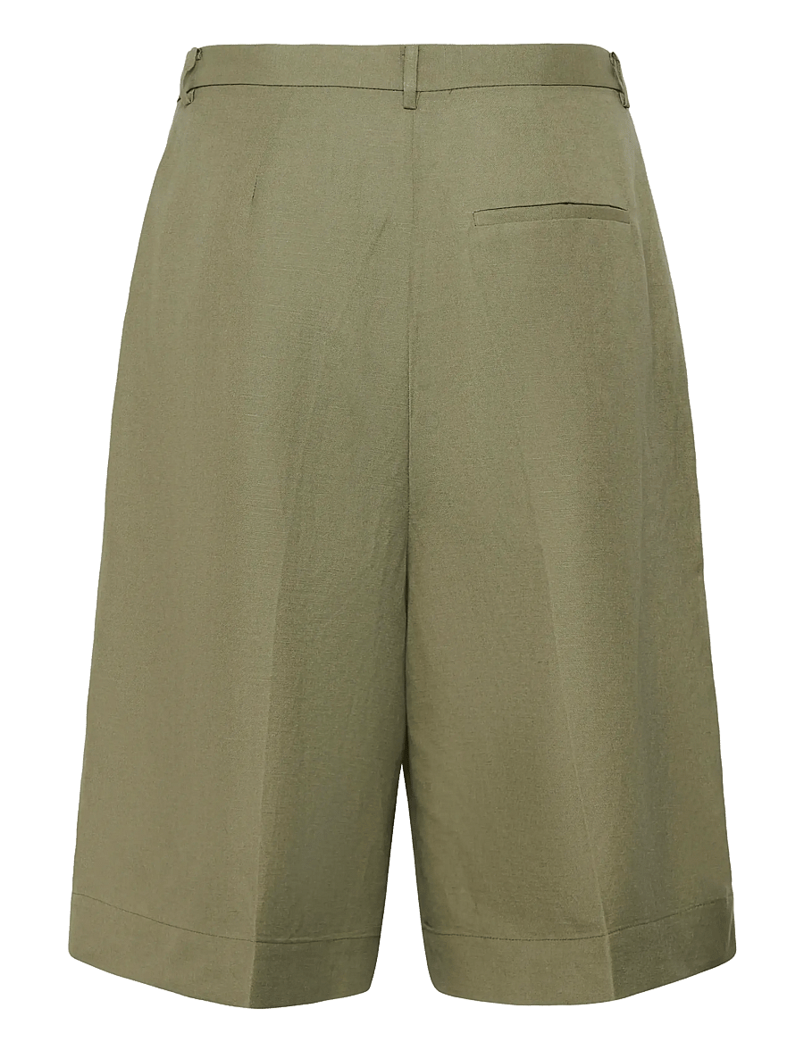 Soaked - SLRagna Malika Shorts - leinen-shorts - dusky green - 2