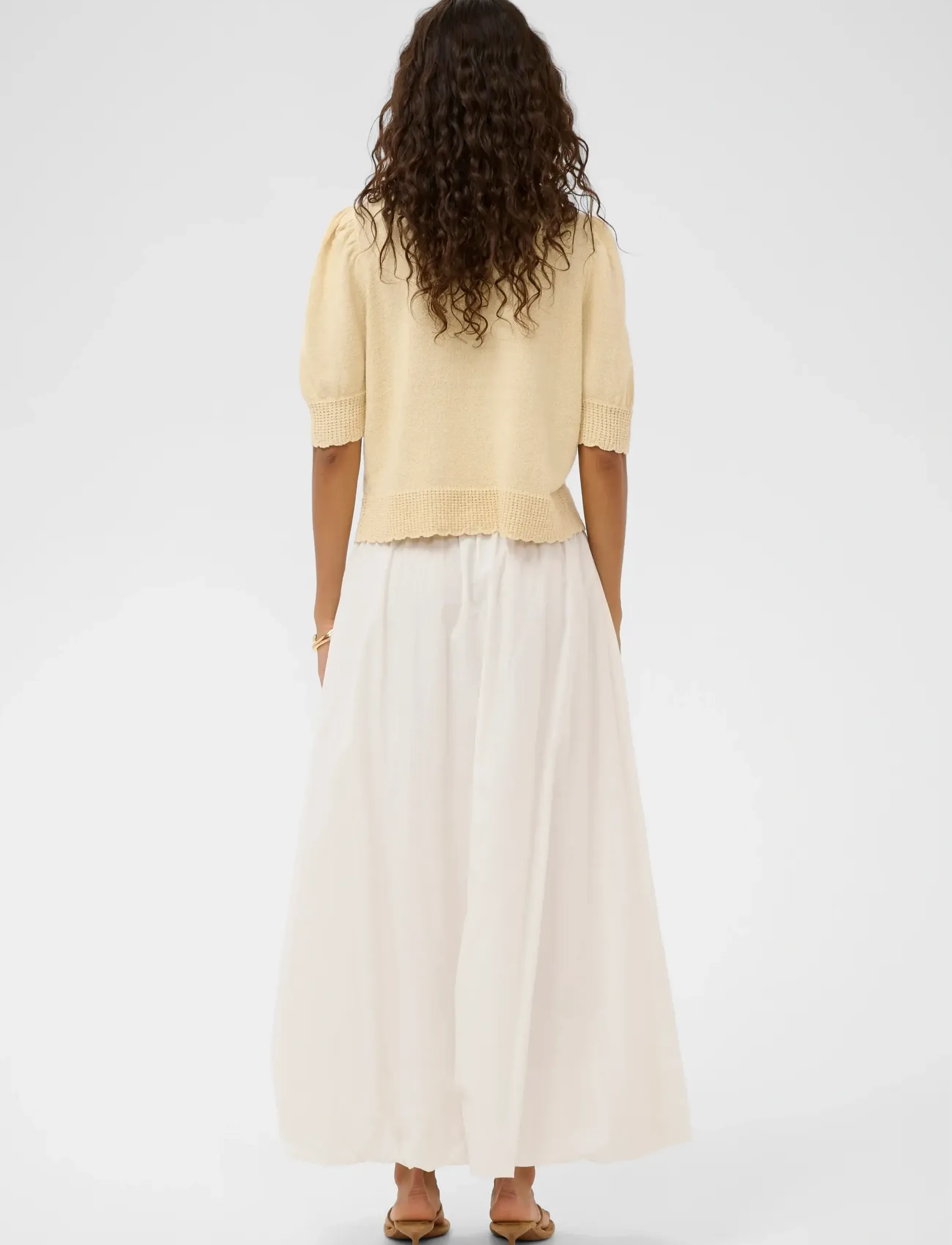 Soaked - SLAlmeda Skirt - maksiseelikud - broken white - 3