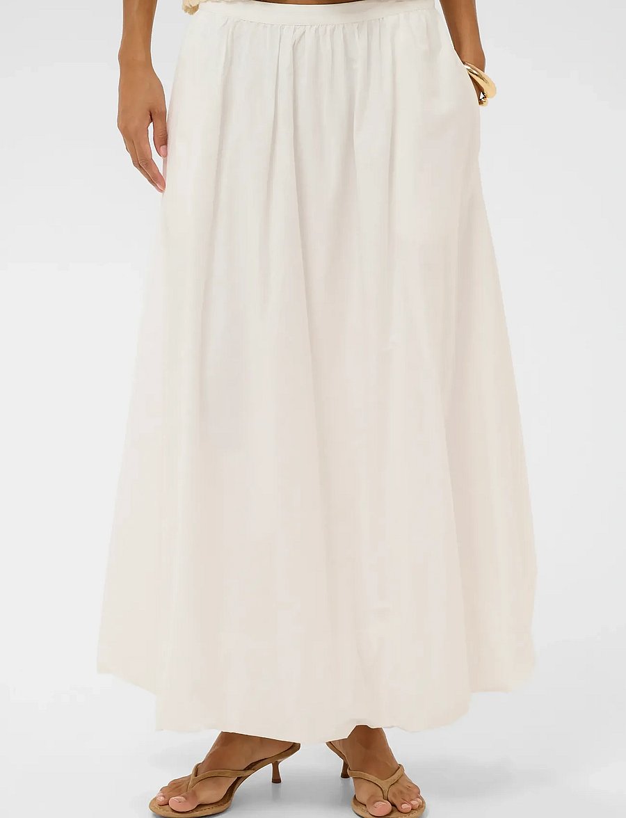 Soaked - SLAlmeda Skirt - maksiseelikud - broken white - 5
