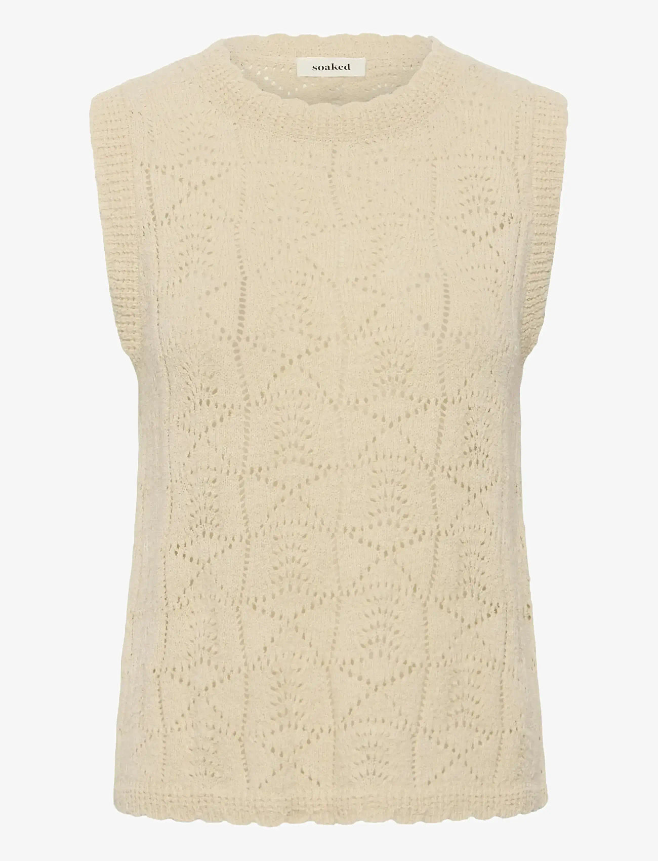 Soaked - SLFlores Top - strikveste - turtledove - 1