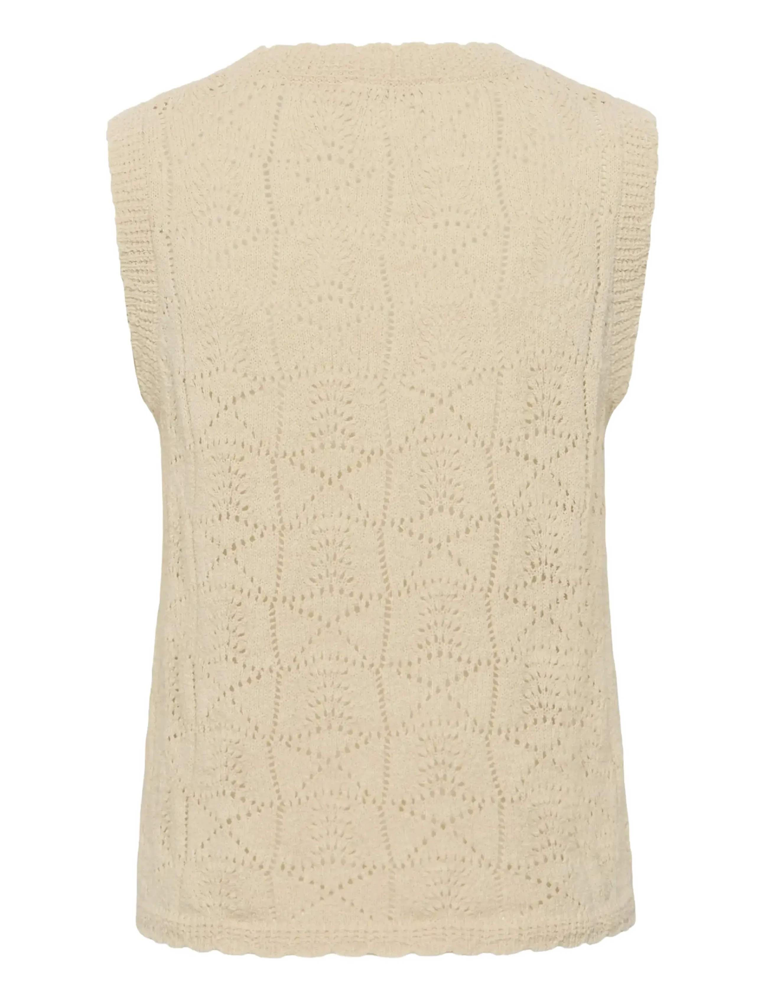 Soaked - SLFlores Top - kootud vestid - turtledove - 2