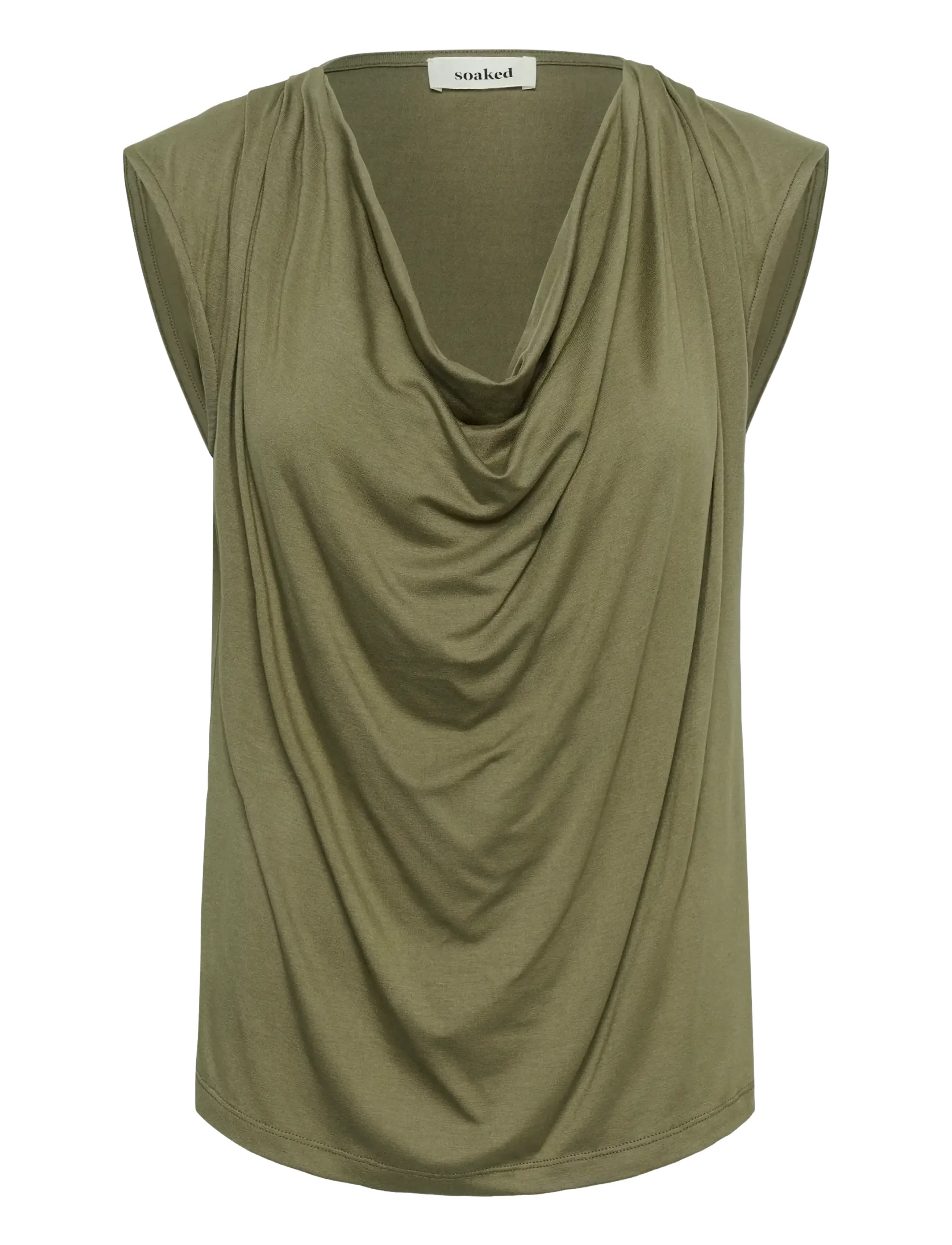 SOAKED Slhanadi Waterfall Oberteil Khaki - L - Damen