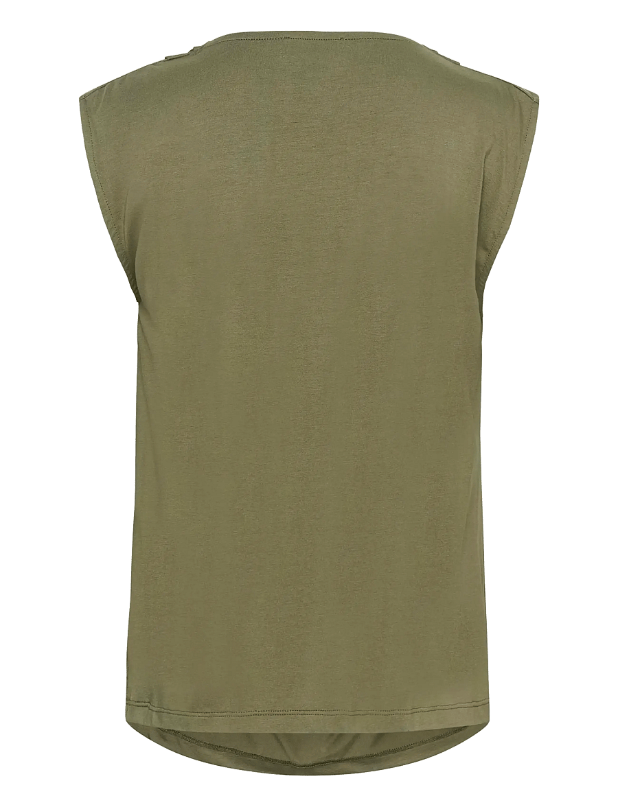 Soaked - SLHanadi Waterfall Top - tanktops - dusky green - 2