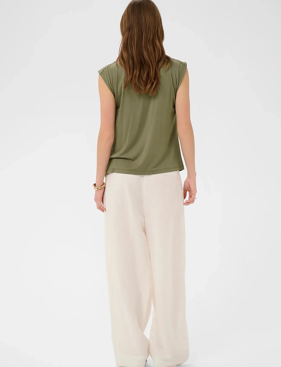 Soaked - SLHanadi Waterfall Top - tanktops - dusky green - 4