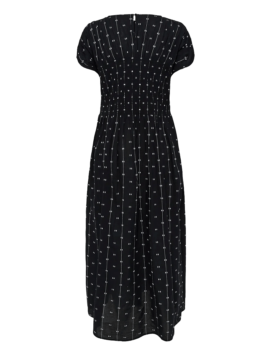 Soaked - SLAmelie Dress - midikleidid - black w white dobby - 2