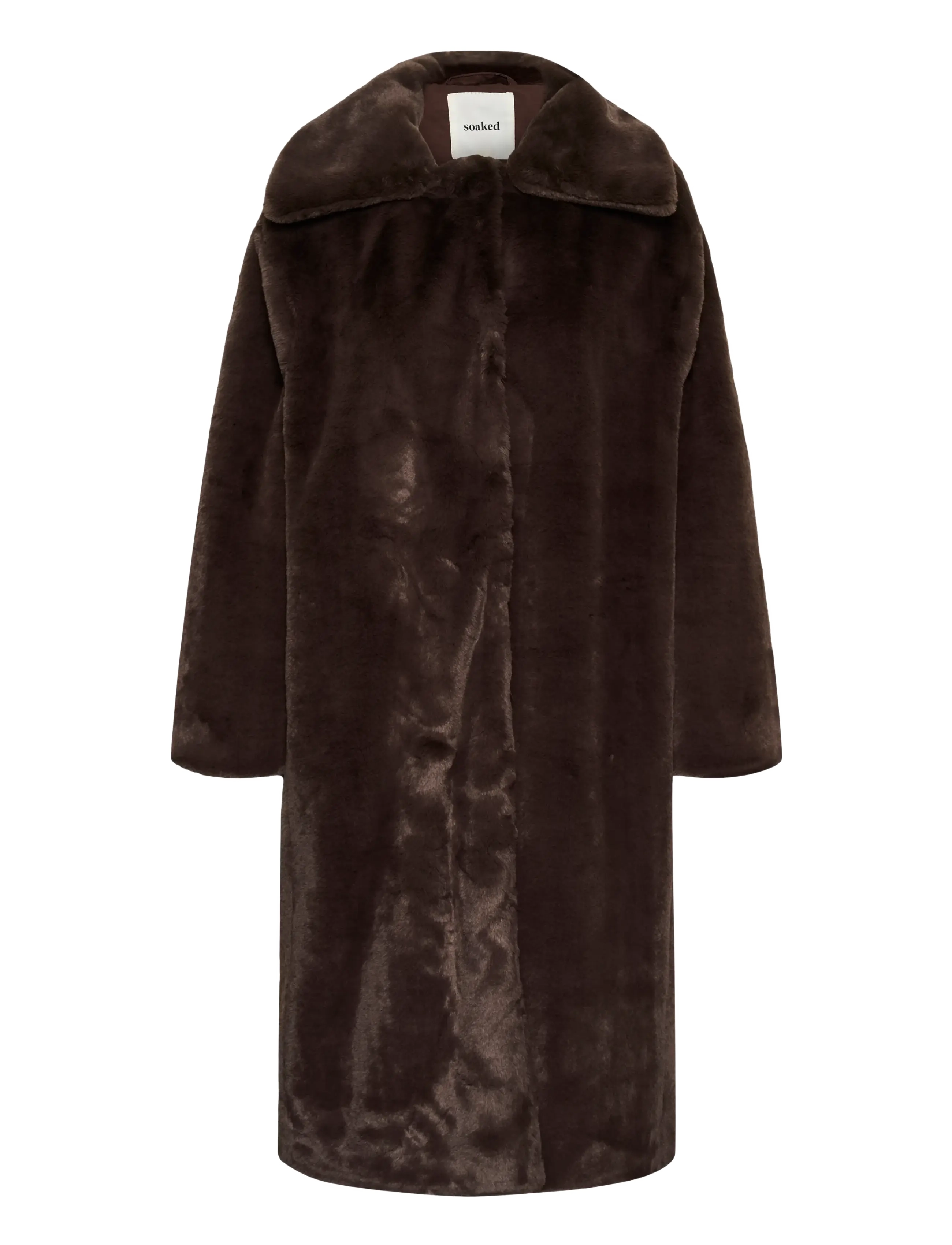Soaked - SLEstacia Coat - fuskpäls - chocolate brown - 1