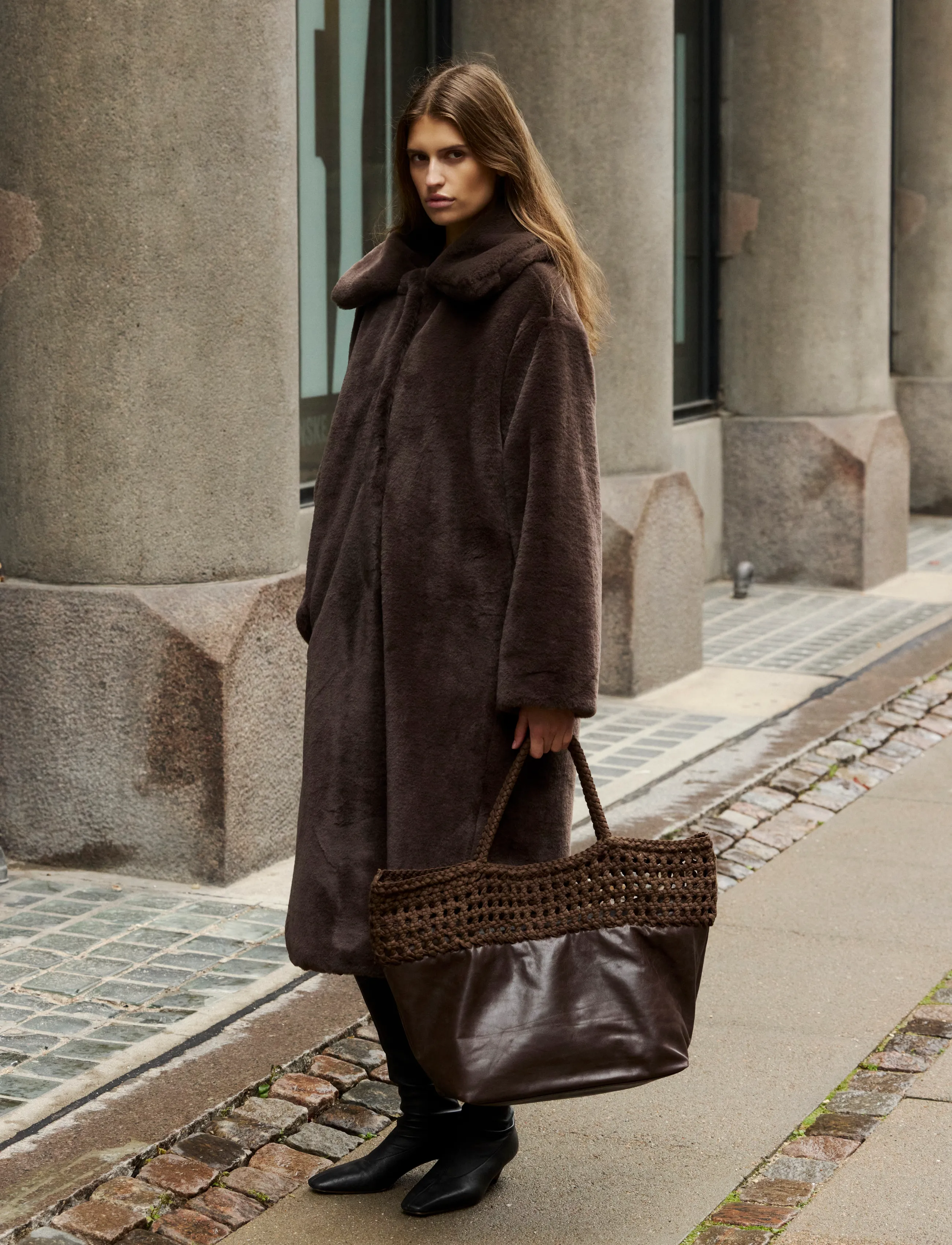 Soaked SLEstacia Coat - Kläder - CHOCOLATE BROWN / brown