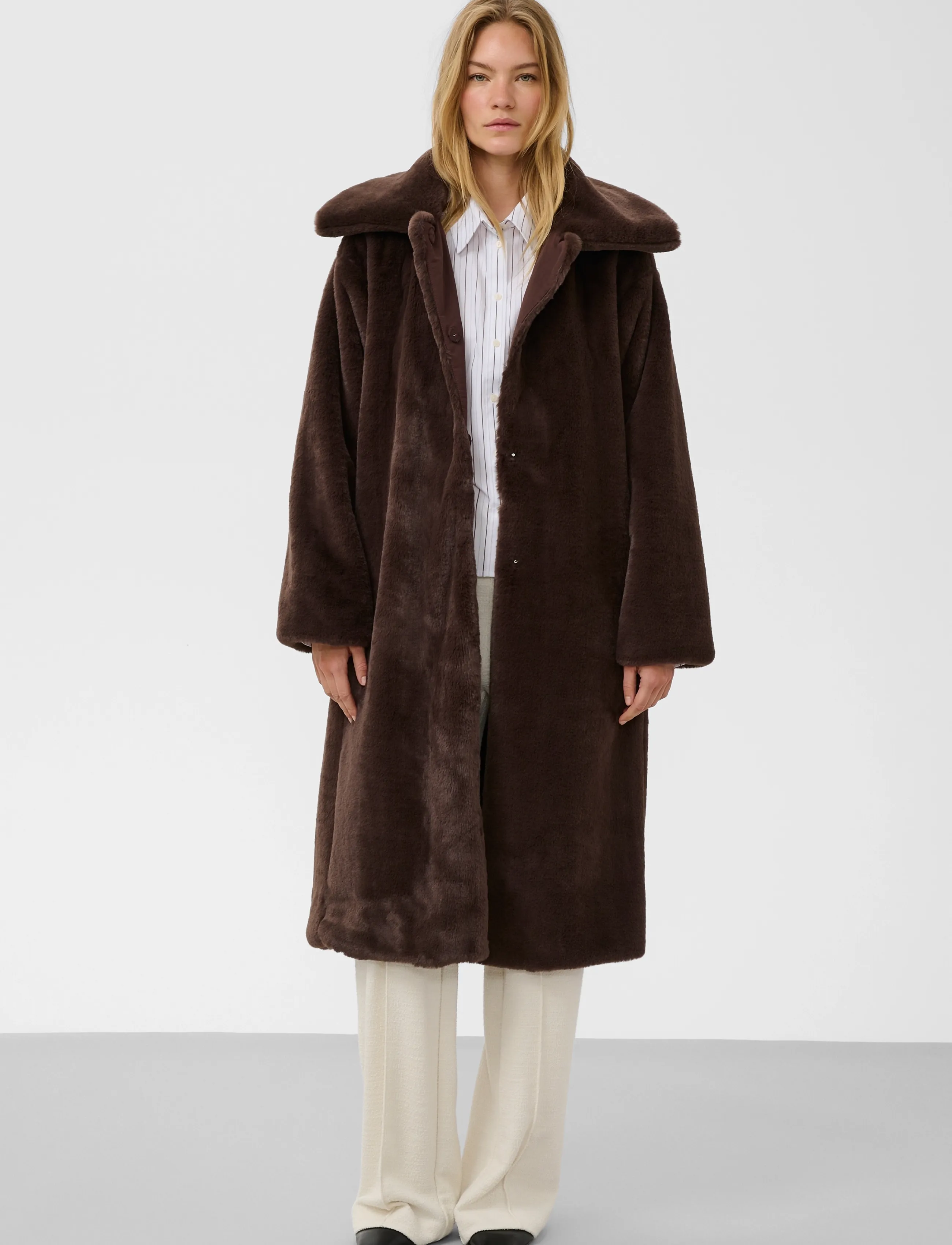 Soaked - SLEstacia Coat - fuskpäls - chocolate brown - 3