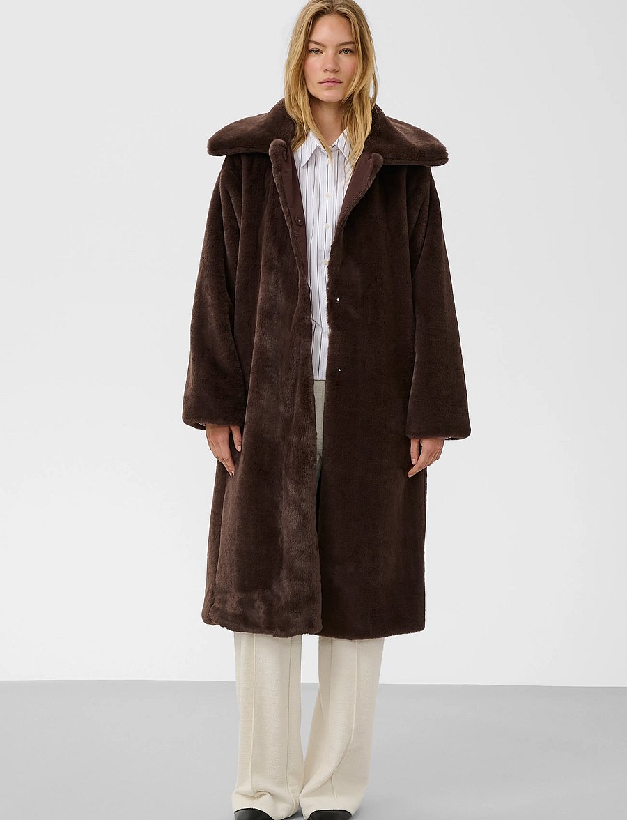 Soaked - SLEstacia Coat - fuskpäls - chocolate brown - 3