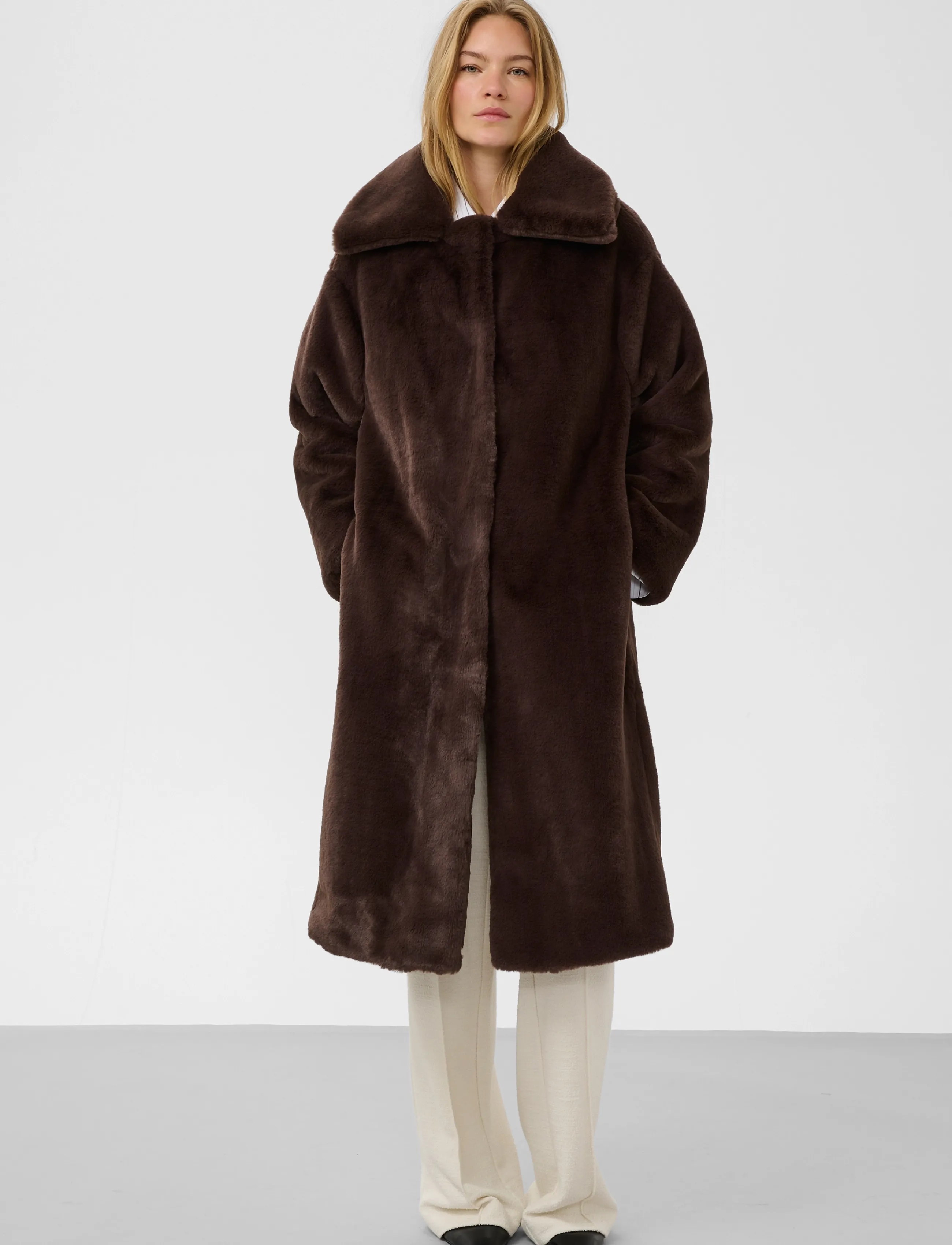 Soaked - SLEstacia Coat - fuskpäls - chocolate brown - 4