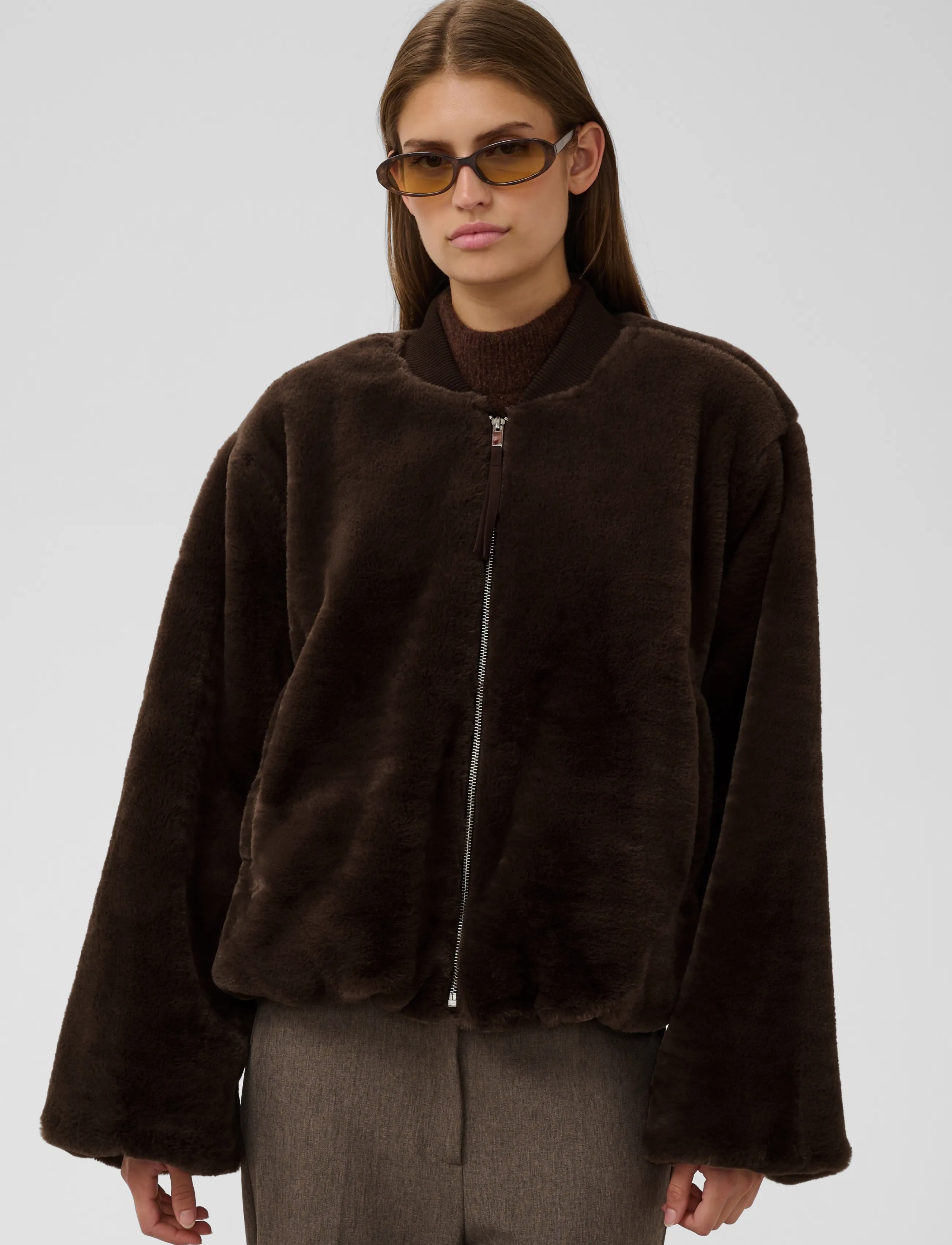 Soaked Slestacia Bomber Jacket, XS, Brown, Jakker > Bomberjakker, Dame