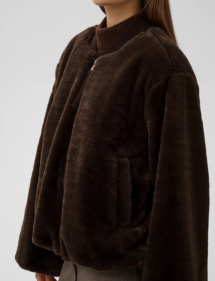 Soaked - SLEstacia Bomber Jacket - frühlingsjacken - chocolate brown - 5