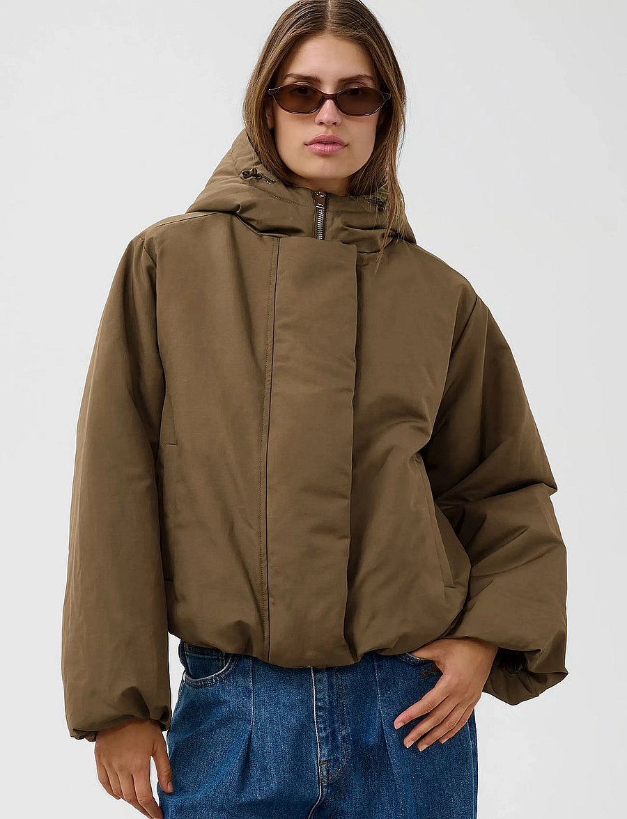 Soaked - SLAlicie Hooded Jacket - winter jackets - beech - 0