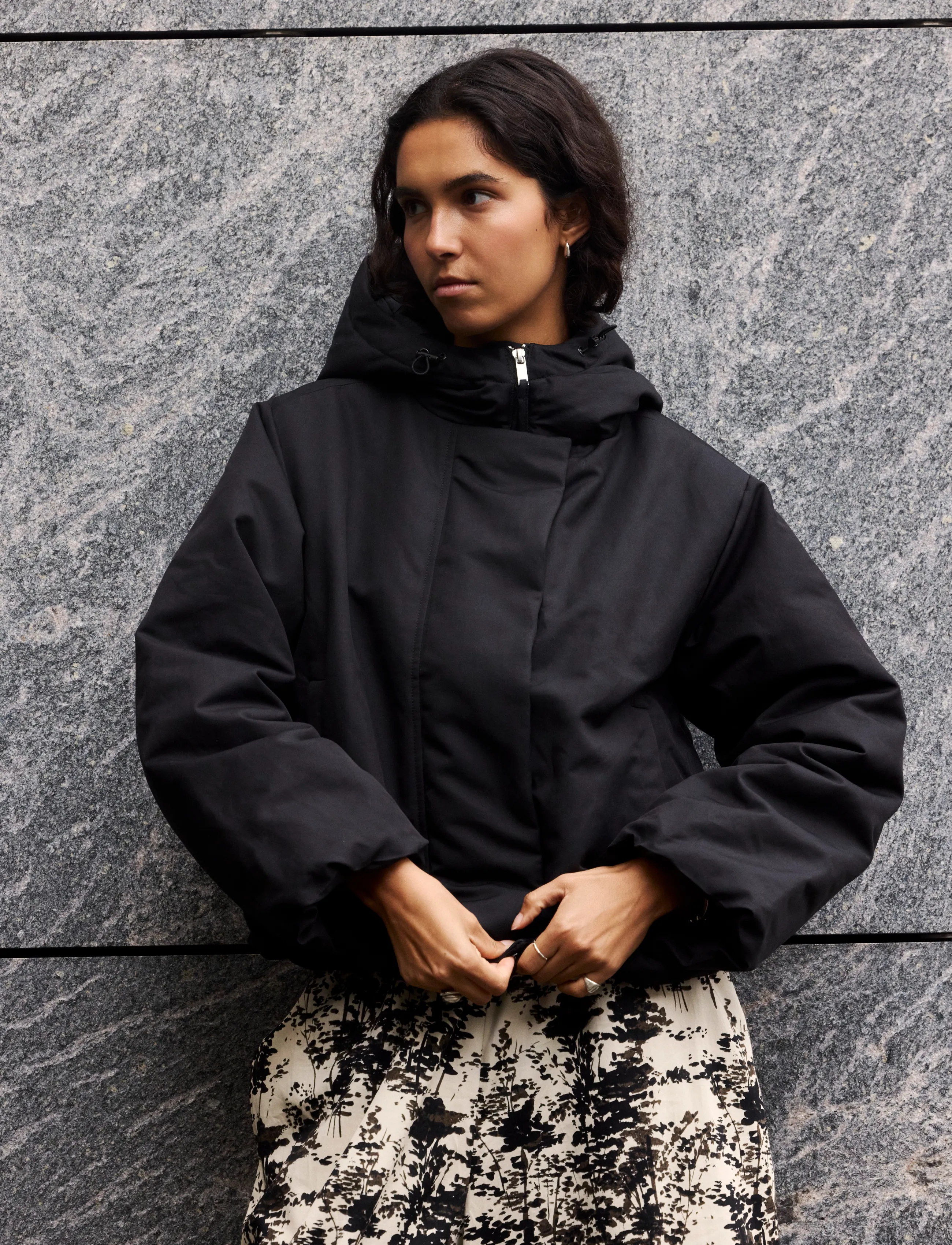 Soaked SLAlicie Hooded Jacket - Down jackets - BEECH / black