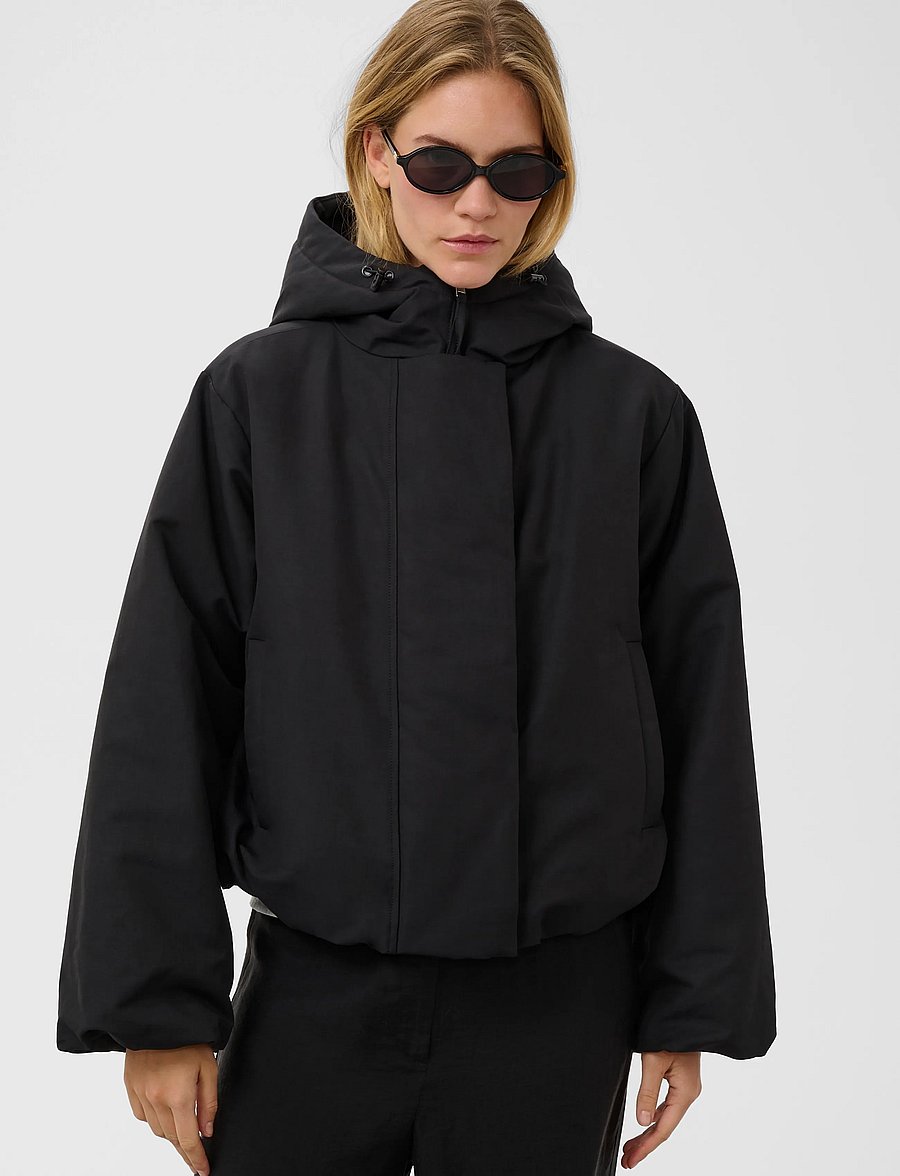 Soaked - SLAlicie Hooded Jacket - talvejoped - beech - 3