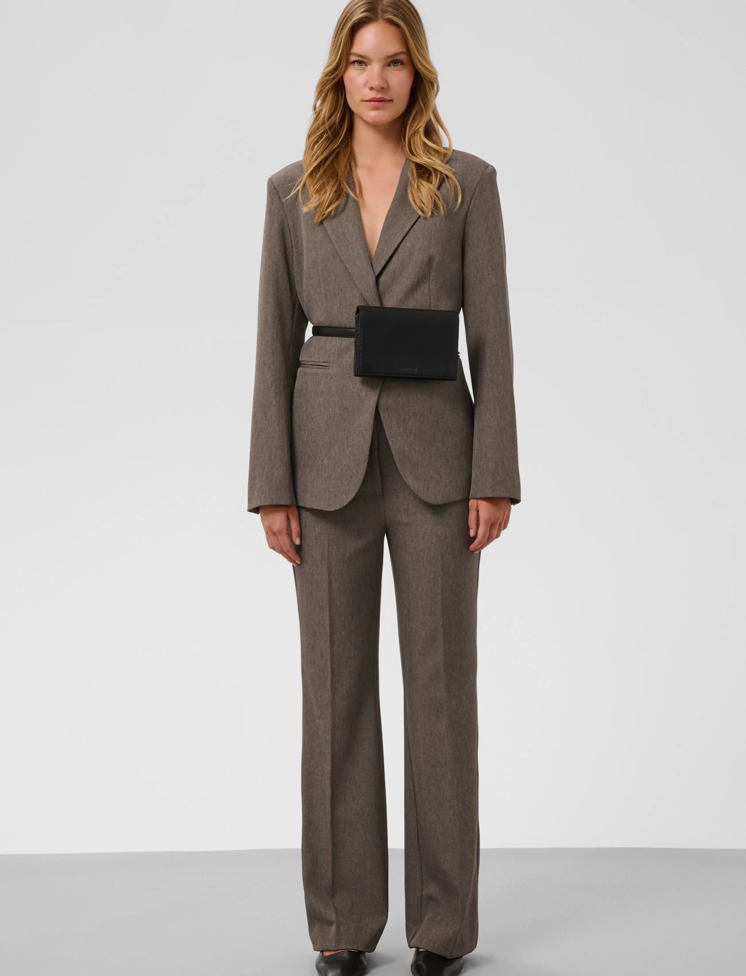 Soaked - SLLilu Corinne Pants - habitbukser - walnut melange - 3