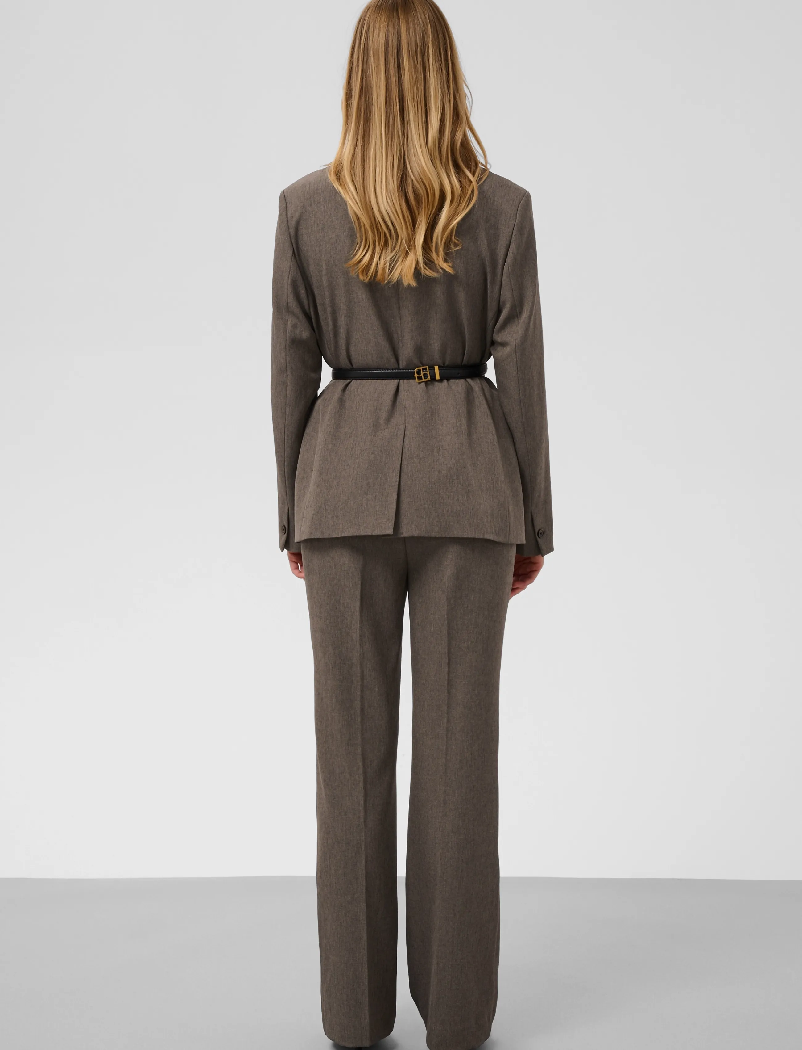 Soaked - SLLilu Corinne Pants - habitbukser - walnut melange - 4