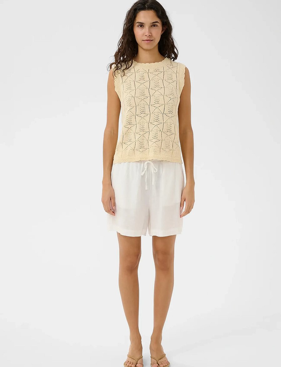 Soaked - SLAria Shorts - leinen-shorts - broken white - 3