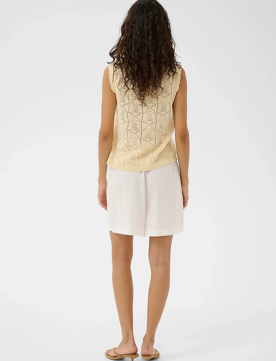 Soaked - SLAria Shorts - leinen-shorts - broken white - 4