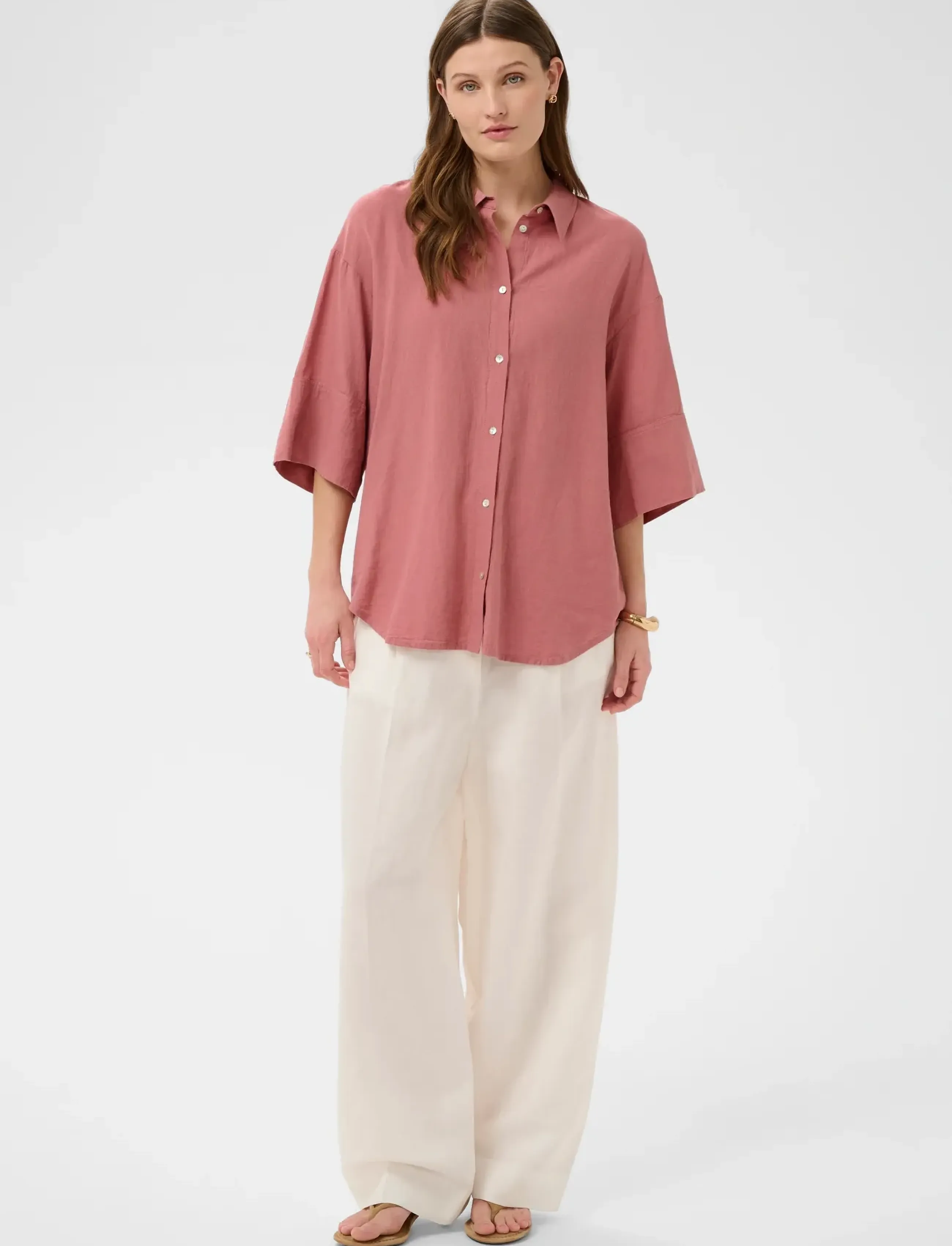 Soaked - SLAria Shirt SS - kortærmede skjorter - ash rose - 3