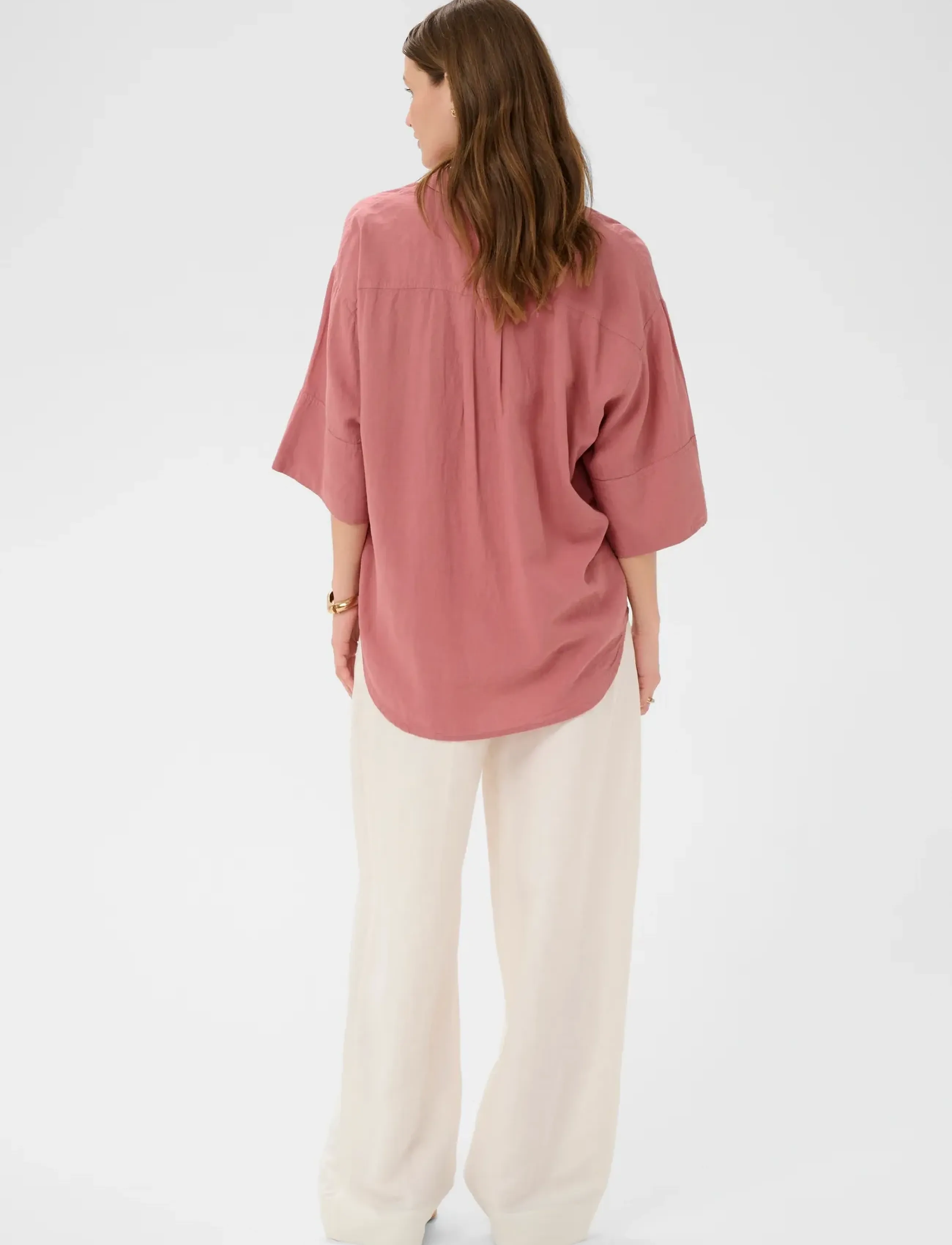 Soaked - SLAria Shirt SS - kortærmede skjorter - ash rose - 4