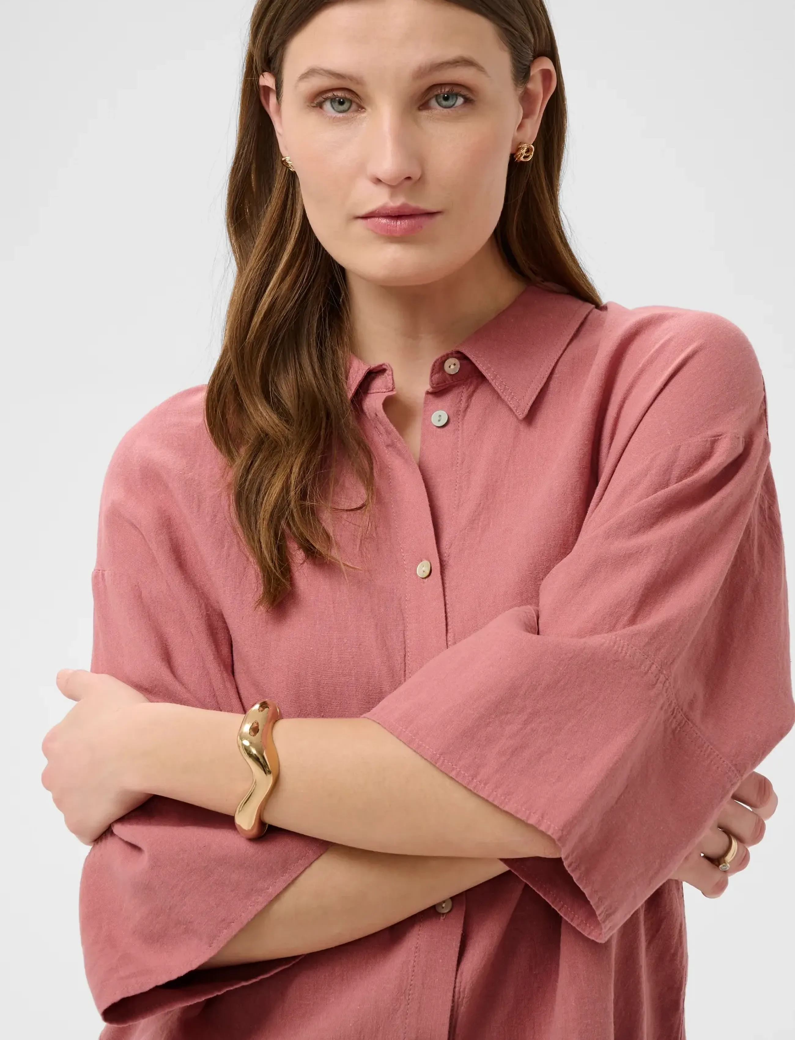 Soaked - SLAria Shirt SS - kortærmede skjorter - ash rose - 5