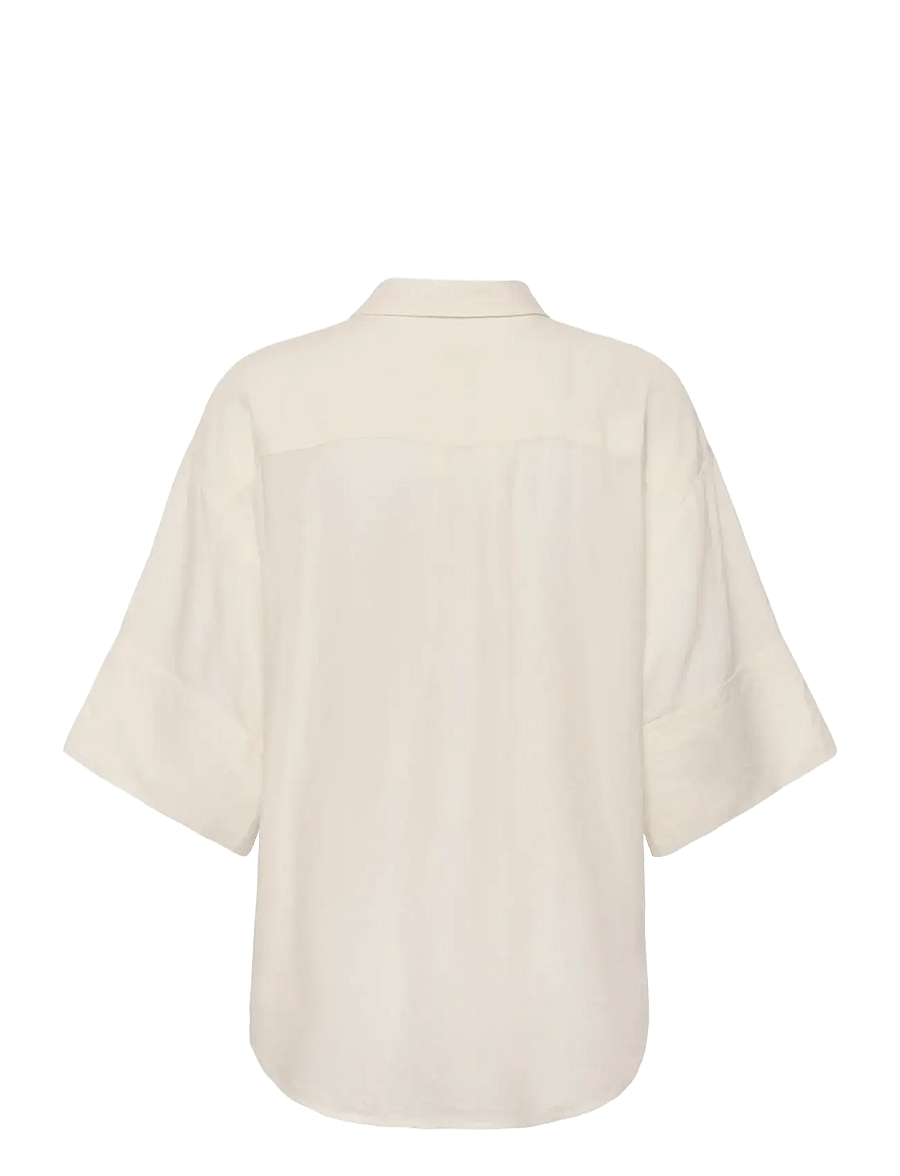 Soaked - SLAria Shirt SS - kortærmede skjorter - broken white - 2