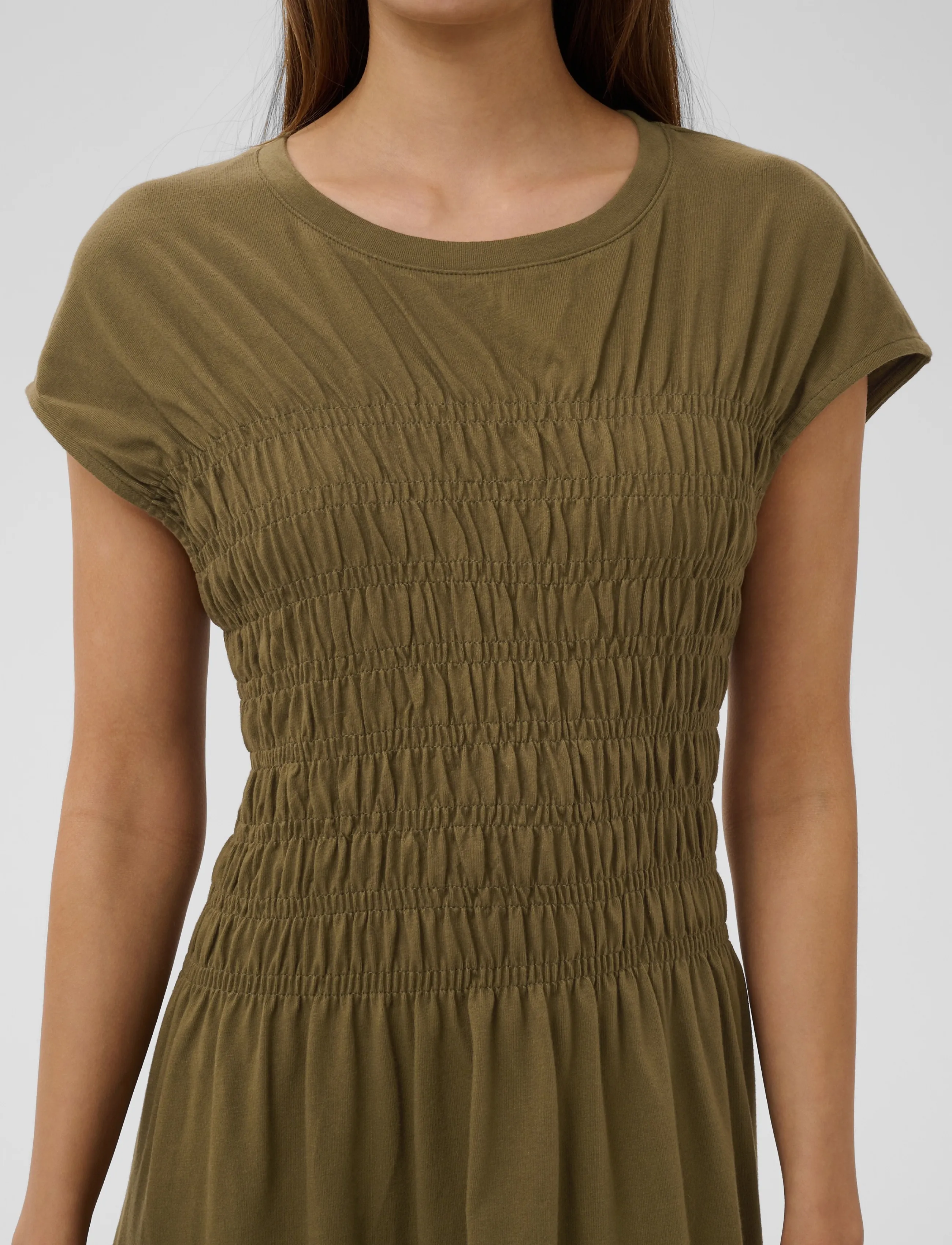 Soaked - SLJina Smock Dress - sommerkjoler - beech - 4