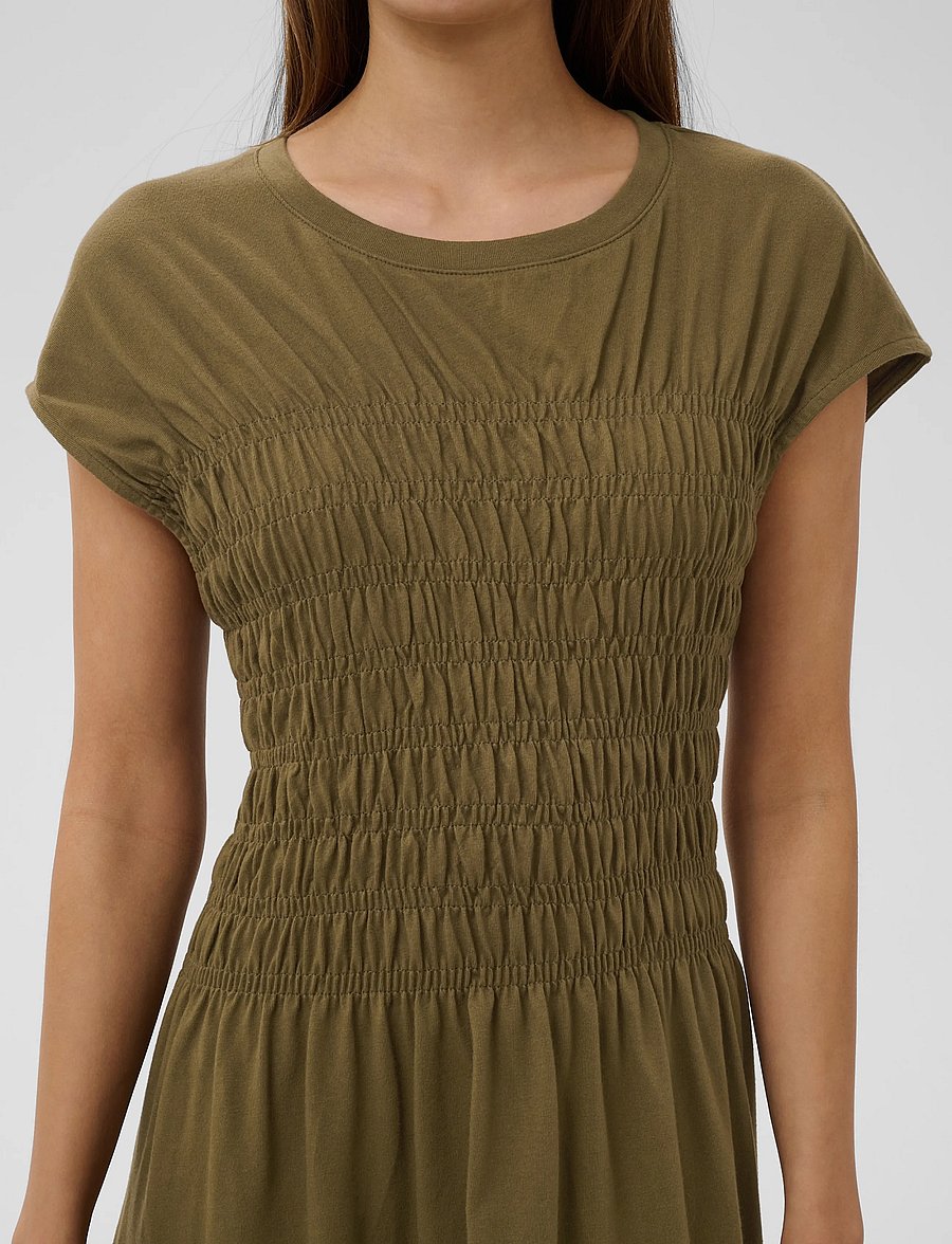 Soaked - SLJina Smock Dress - sommarklänningar - beech - 4