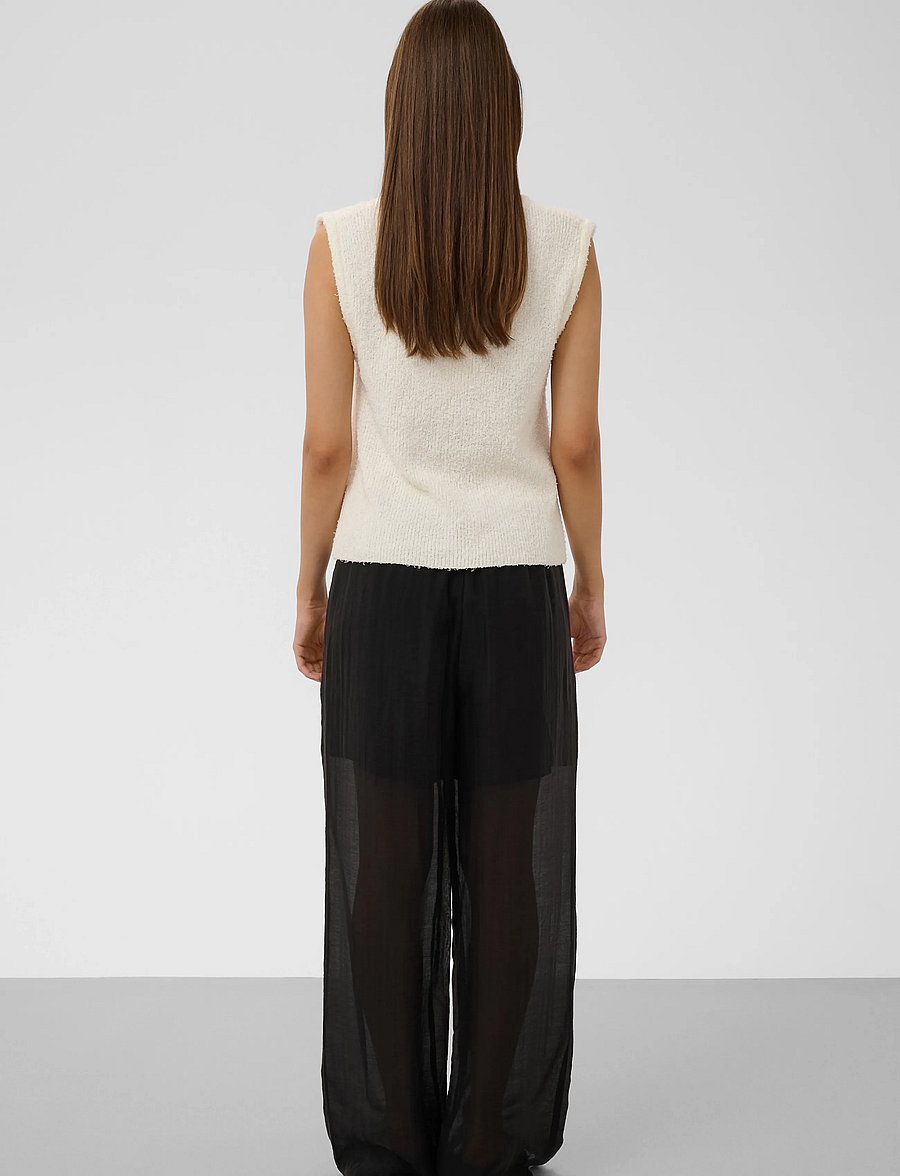 Soaked - SLDamali Waistcoat - strickwesten - broken white - 4